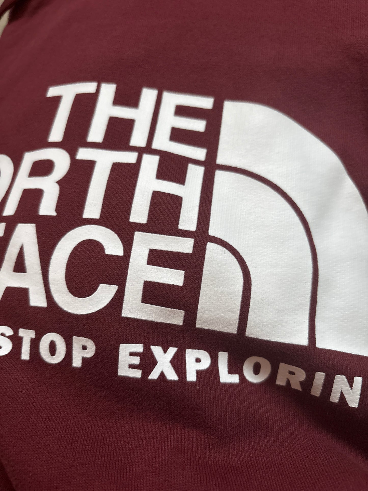 North Face Hoodie rot, Größe wählbar