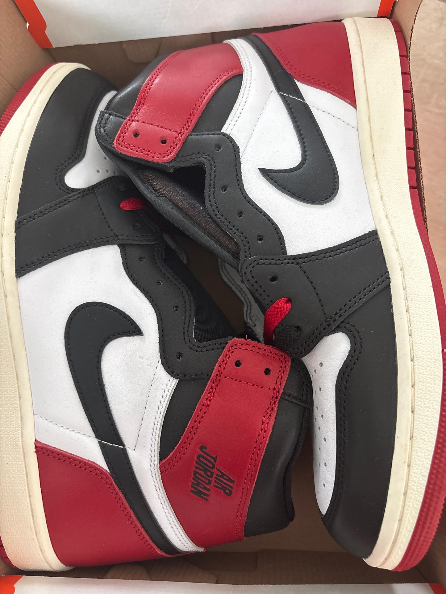 Air Jordan 1 Retro High, rot/schwarz/weiss, Größe wählbar