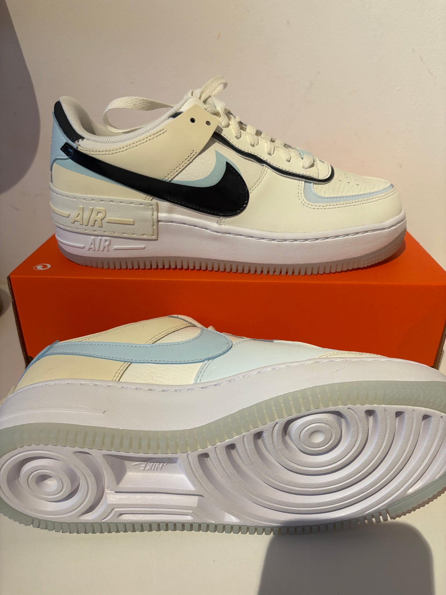 Nike Air Force 1 Shadow Gr. Wählbar weiss/beige/hellblau/dunkelblau