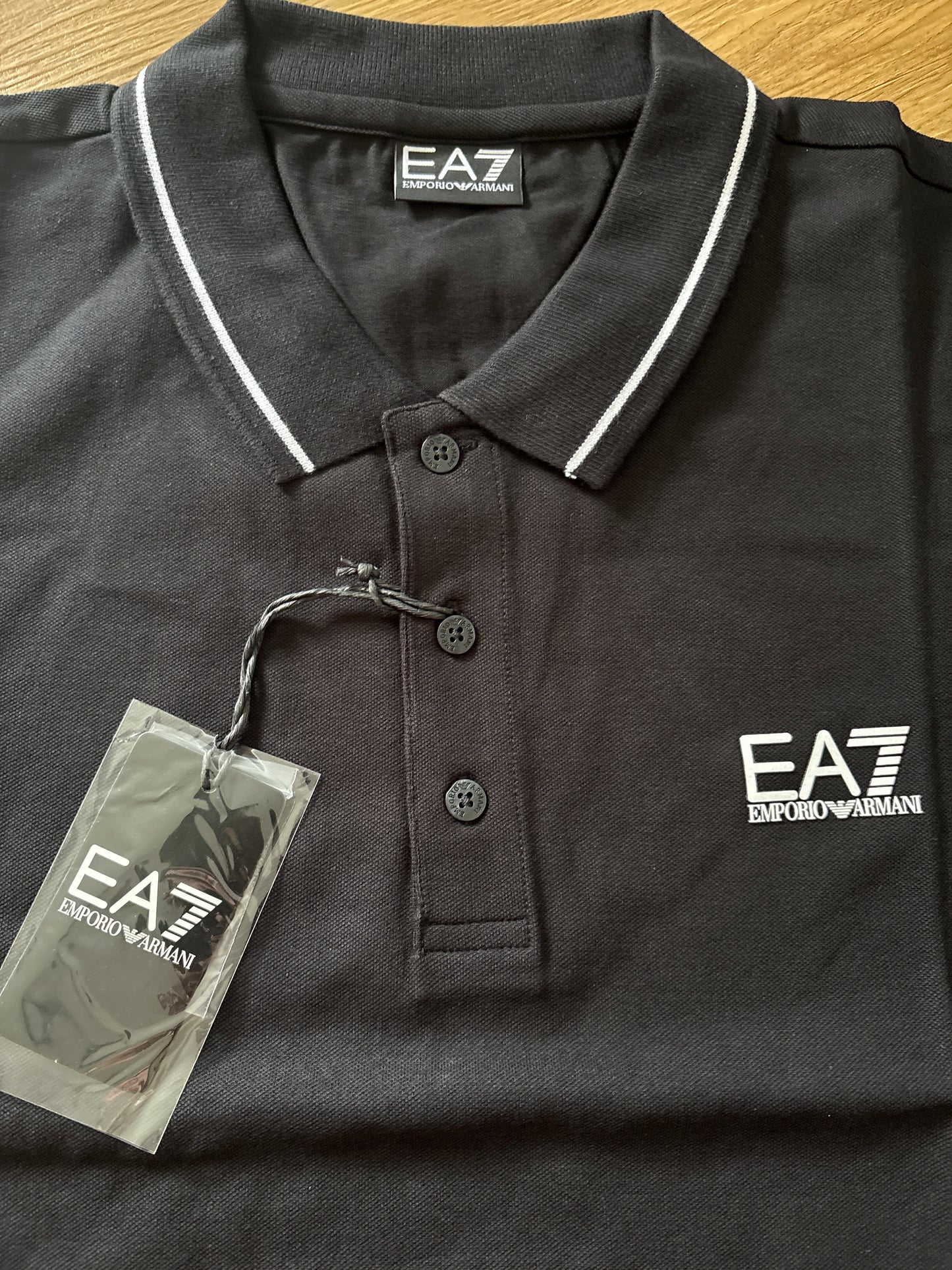 Emporio Armani Polo Shirt, Größe wählbar in schwarz