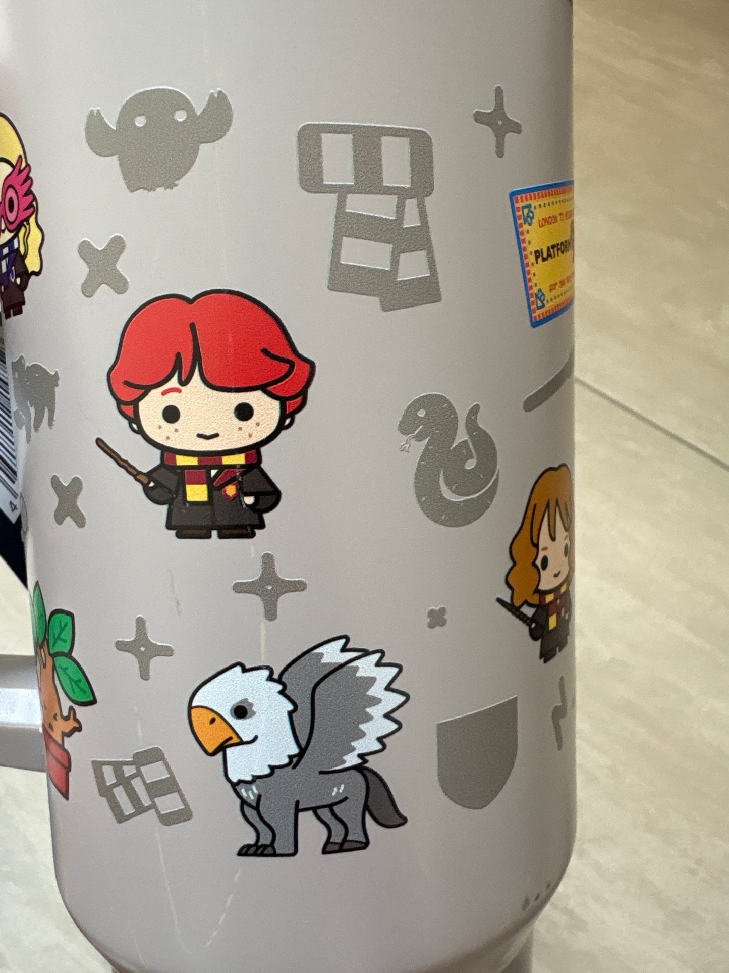 Harry Potter Becher groß, grau