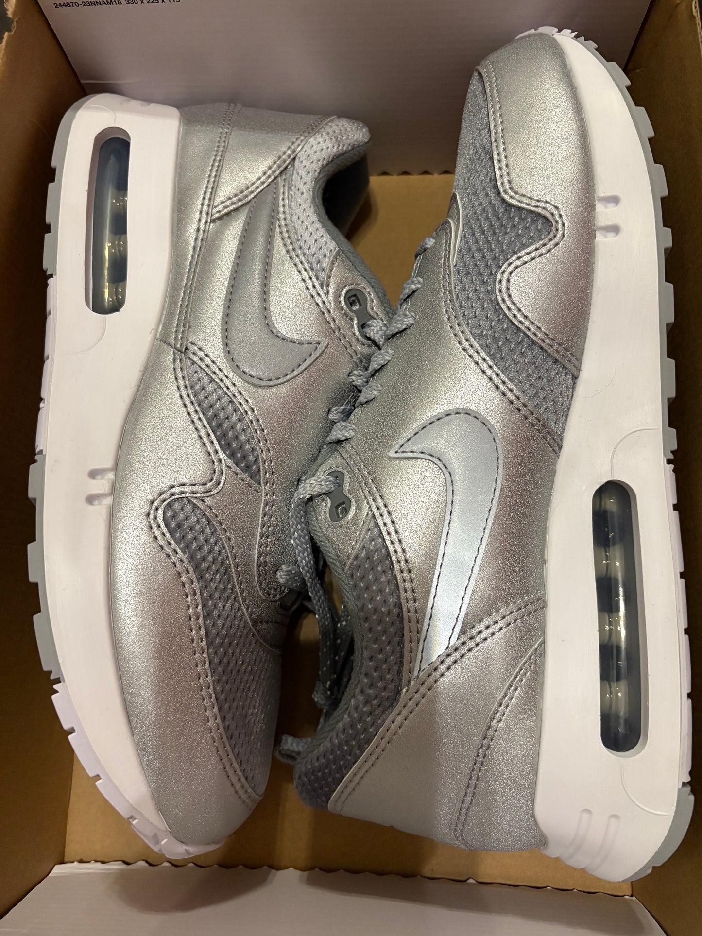 Nike Airmax 1‘ 86 OG, silber/grau, Gr. Wählbar
