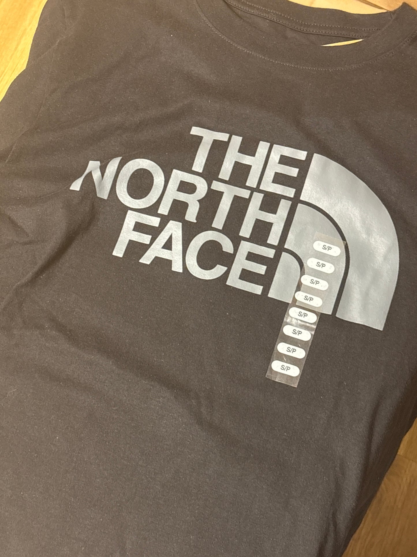 North Face Herren Shirt in schwarz mit grauem Logo, Größe S