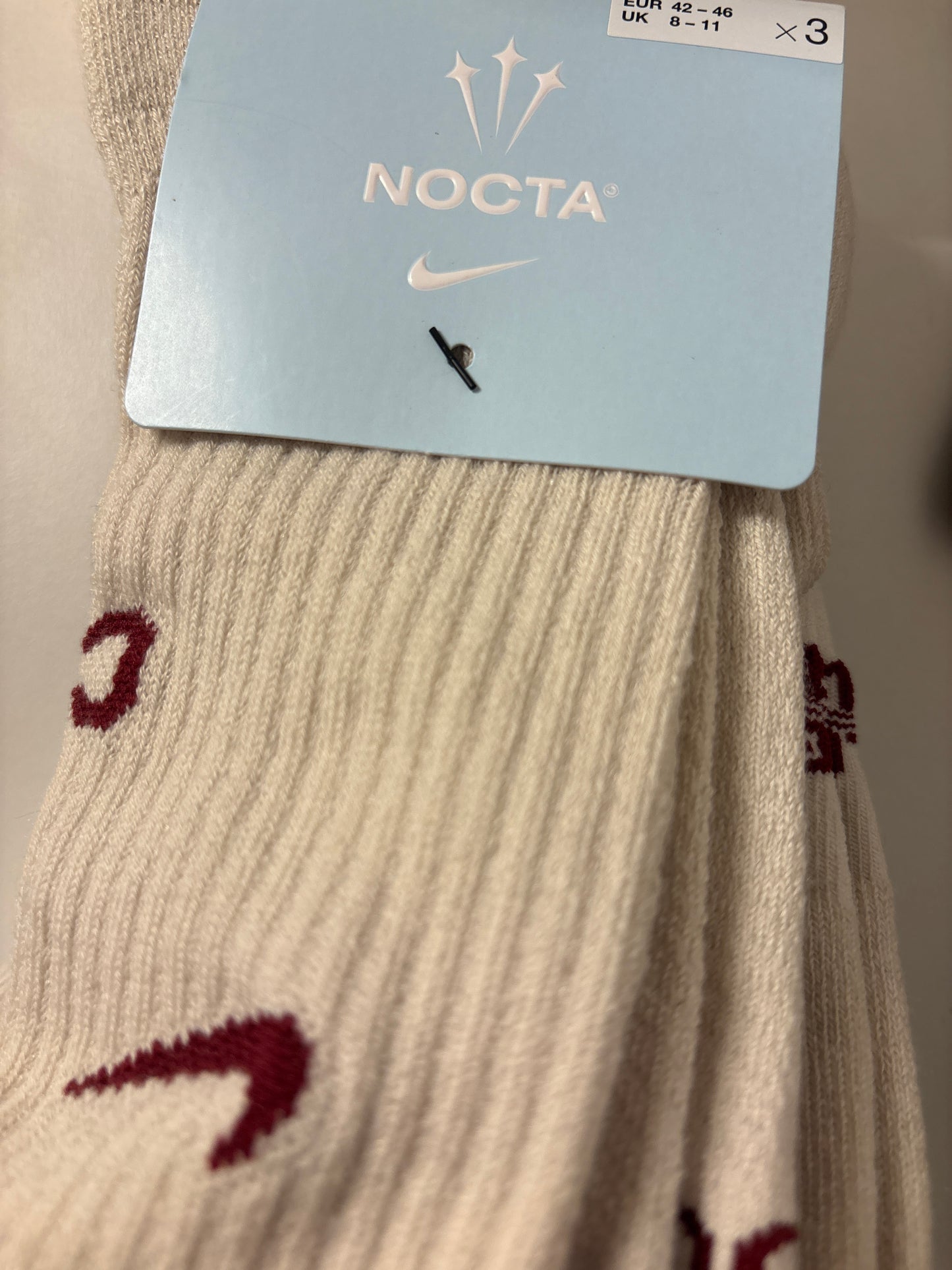 Nike Nocta 3er Pack Socken Größe wählbar in dunkelgrün/beige