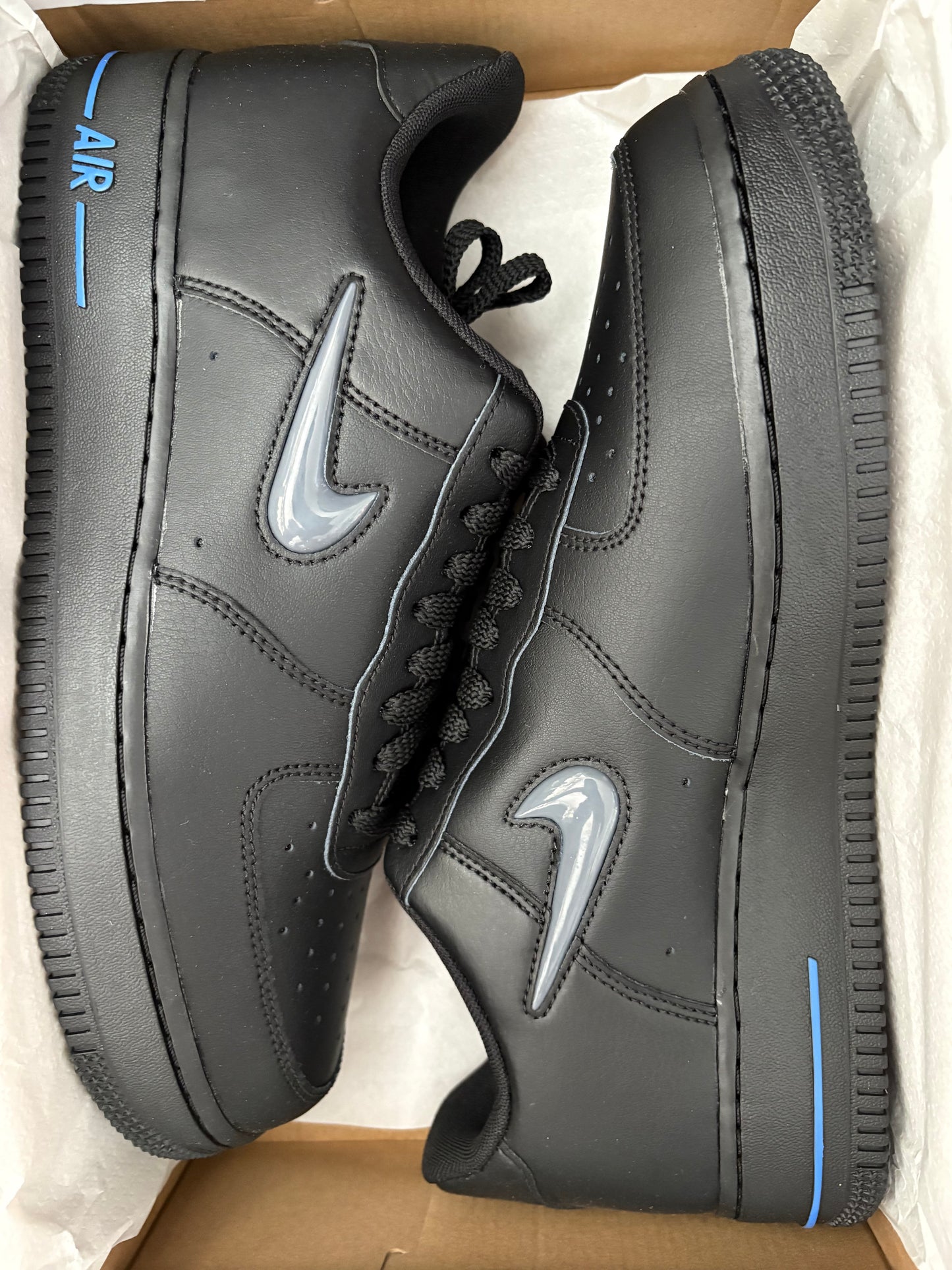 Nike Airforce 1 Jewel schwarz/blau, Größe wählbar