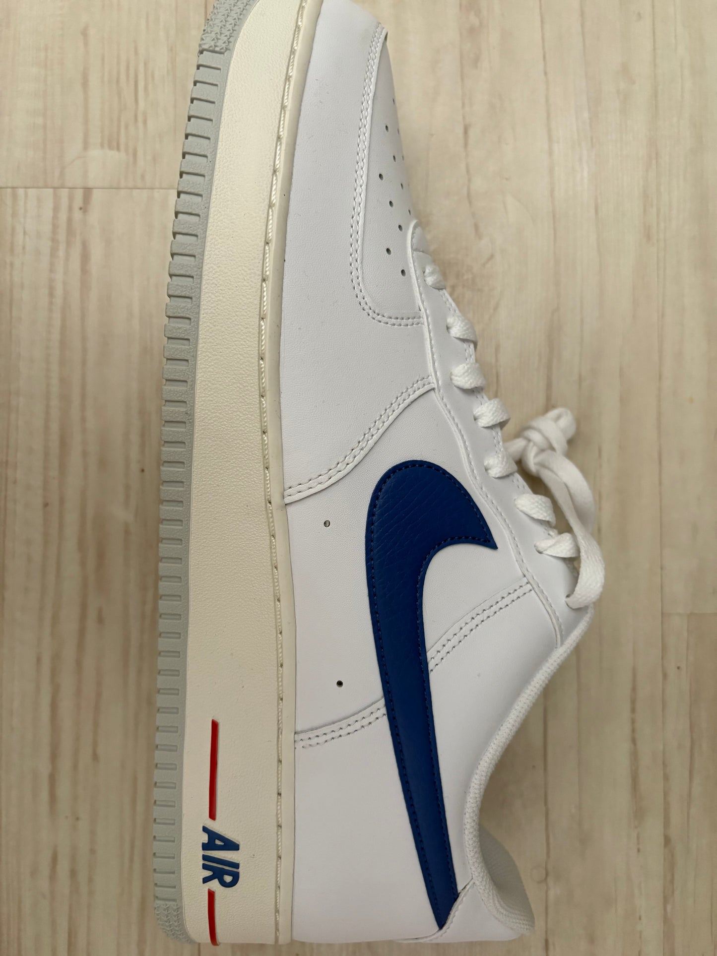 Nike Air Force 1 weiss/blau in Größe 48,5
