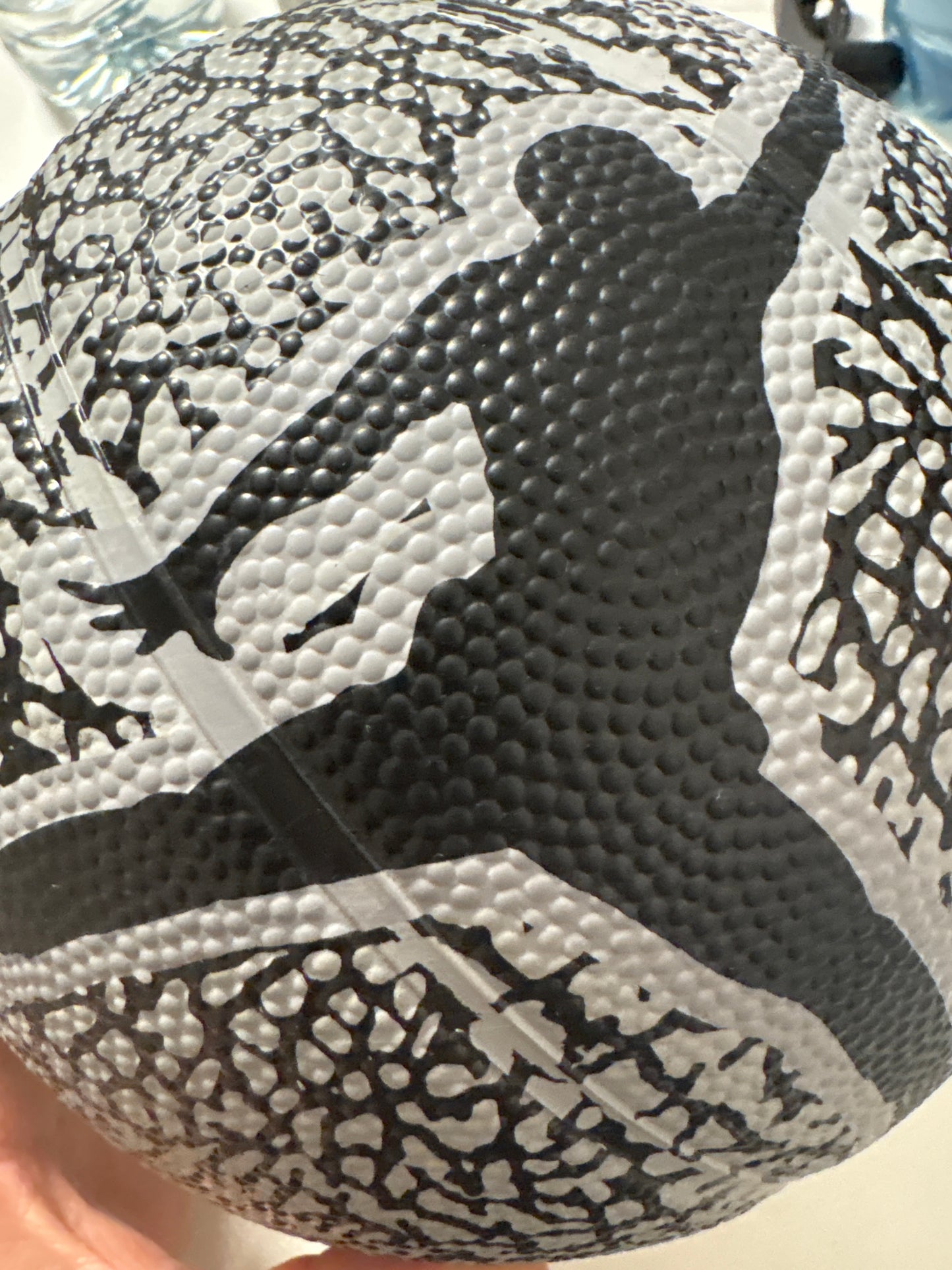 Nike Basketball klein in schwarz/grau