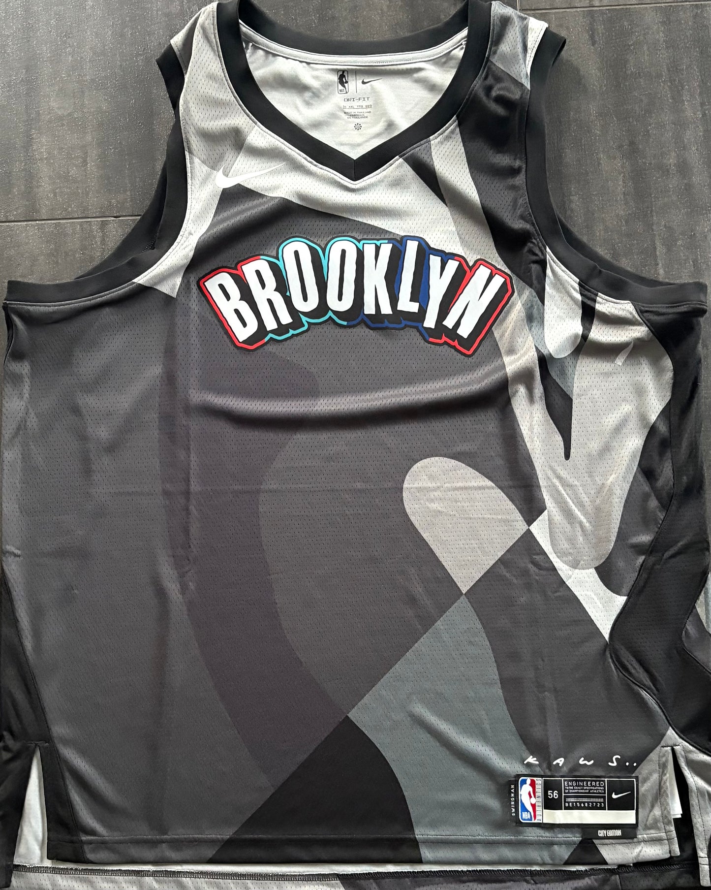 Nike NBA Trikot Brooklyn Nets,City Edition, Größe wählbar in schwarz/grau
