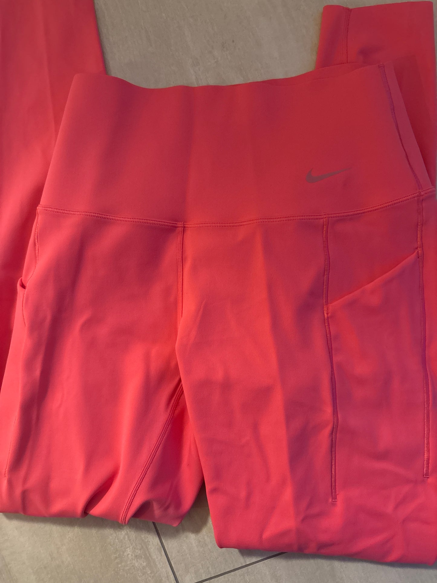 Nike Frauen Leggins in pink, Tasche , Größe M