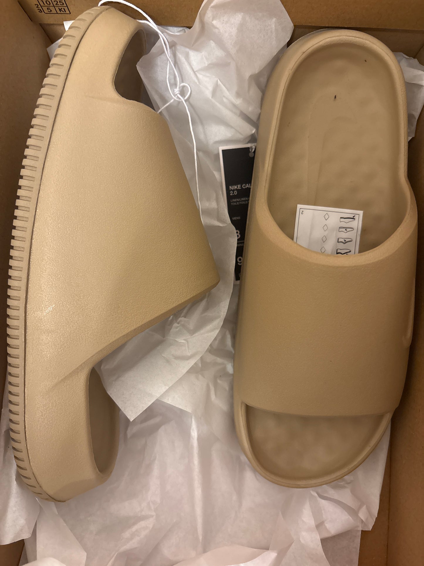 Nike Badelatschen Calm Slide, Größe wählbar , Farbe beige