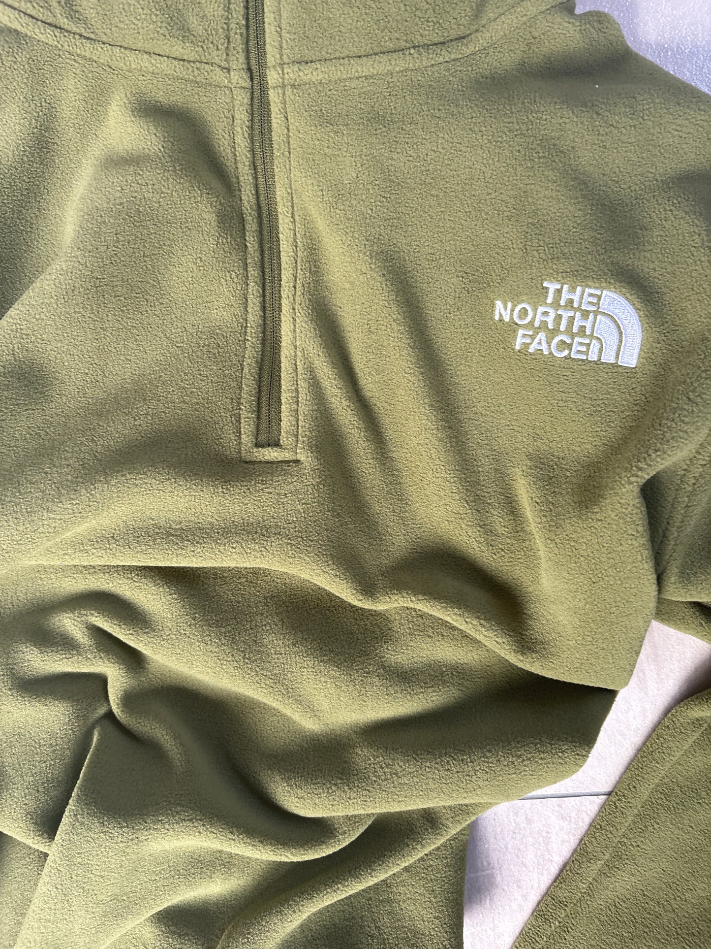 North Face Fleece Zipper, Größe wählbar, grünton