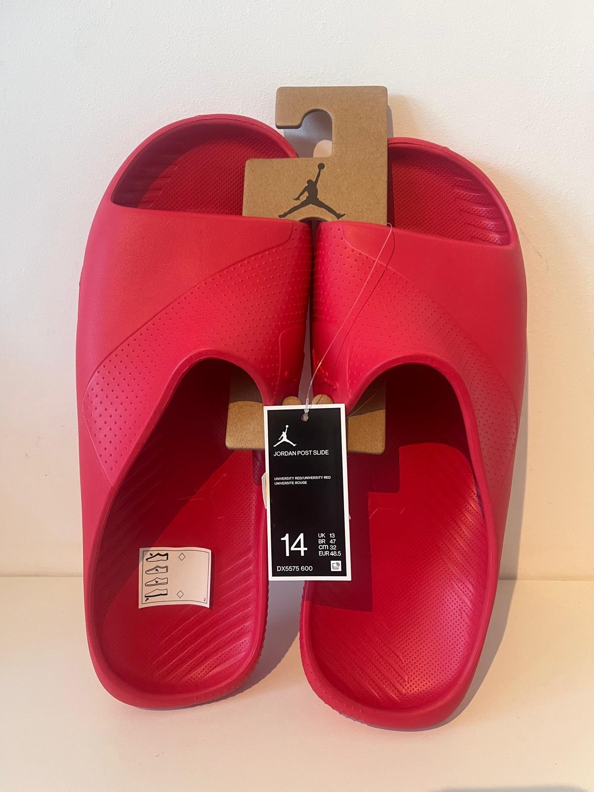 Nike Badelatschen Jordan Post Slide, Größe wählbar,rot