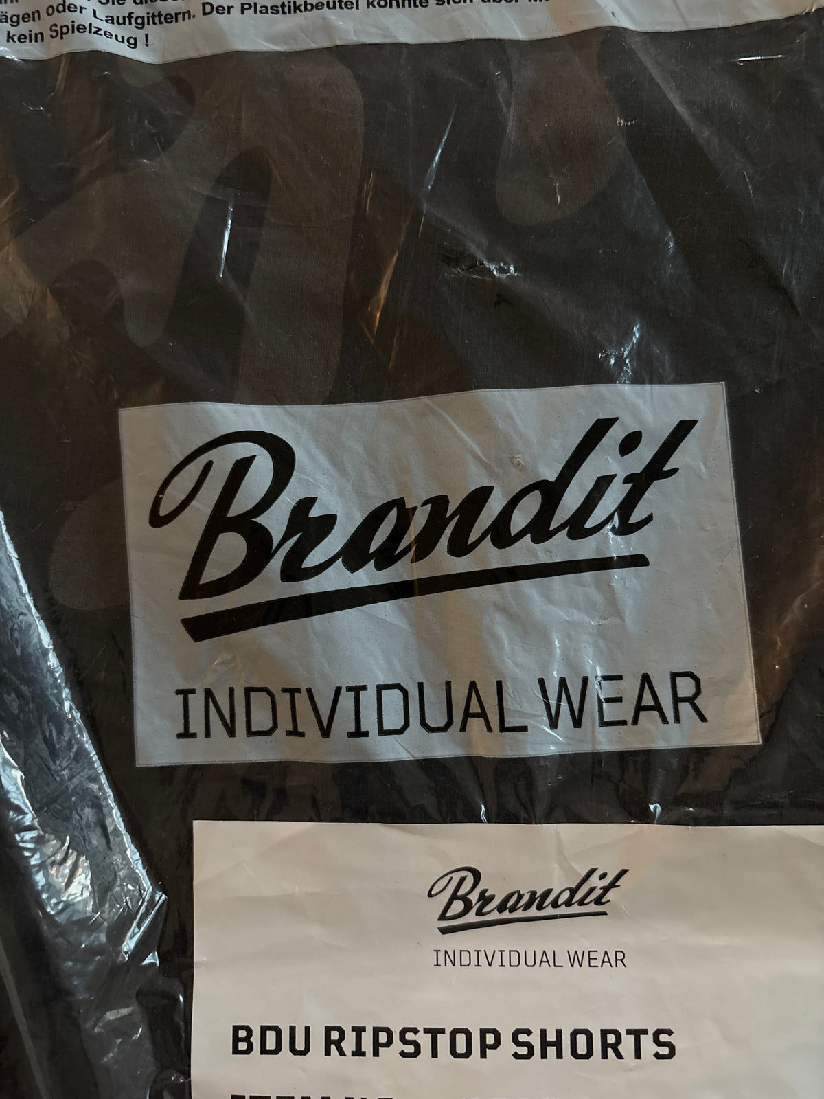 Brandit Hose kurz, Größe XXXL, dark camo