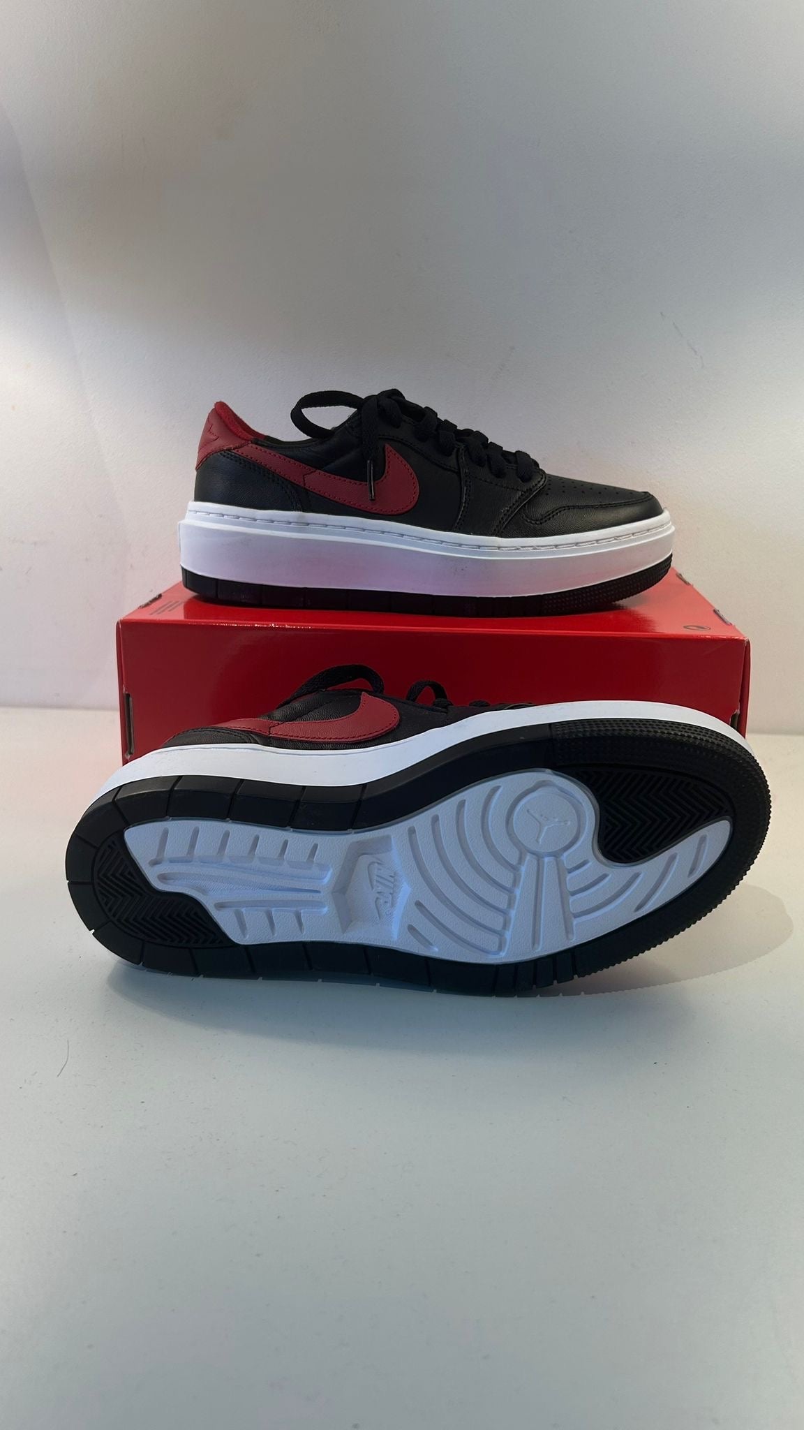 Nike Air Jordan 1 Elevate Low schwarz/rot/weiss, Grösse wählbar