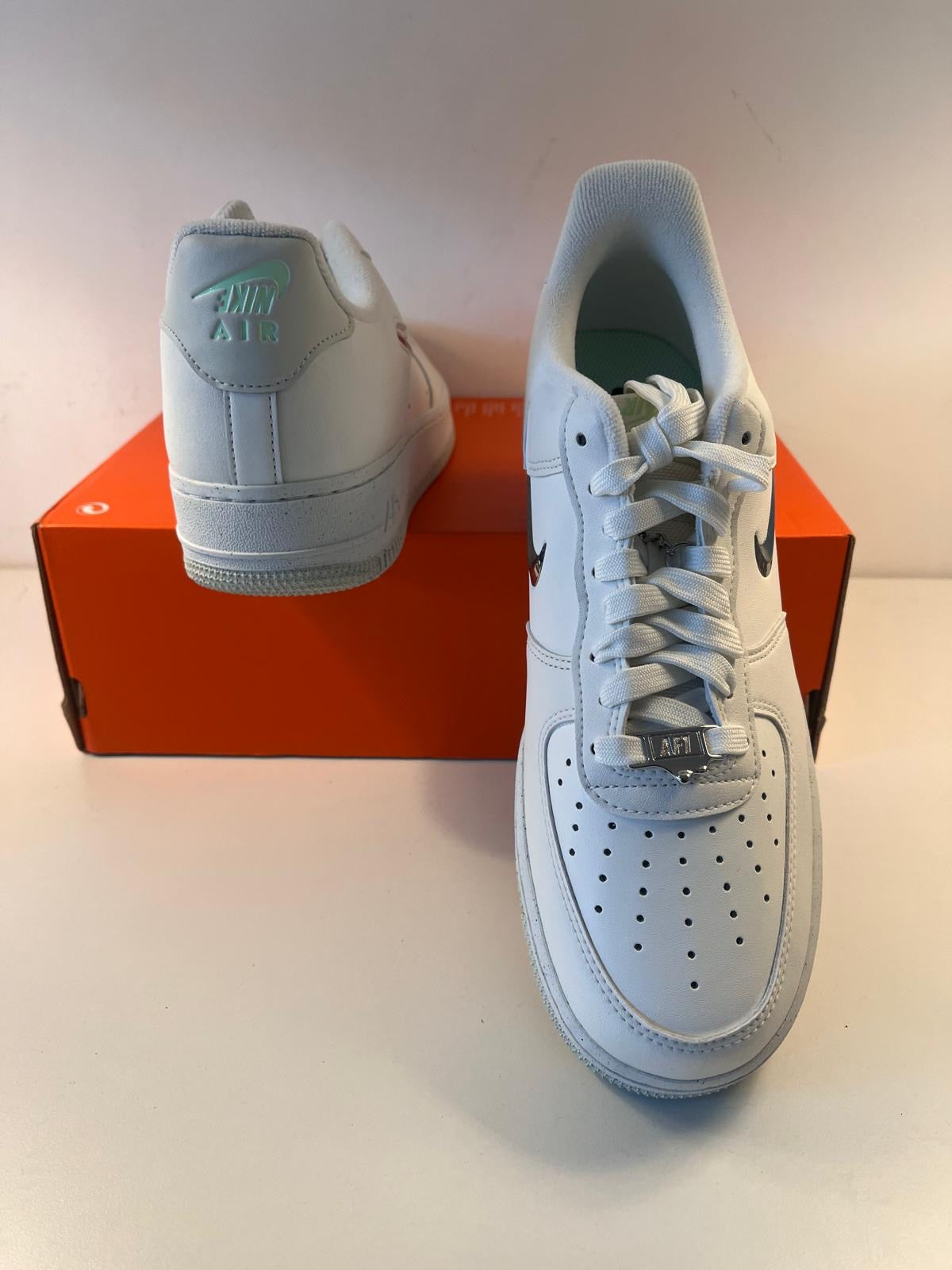 Nike Air Force 1 Jewel altweiss/silber, Größe wählbar