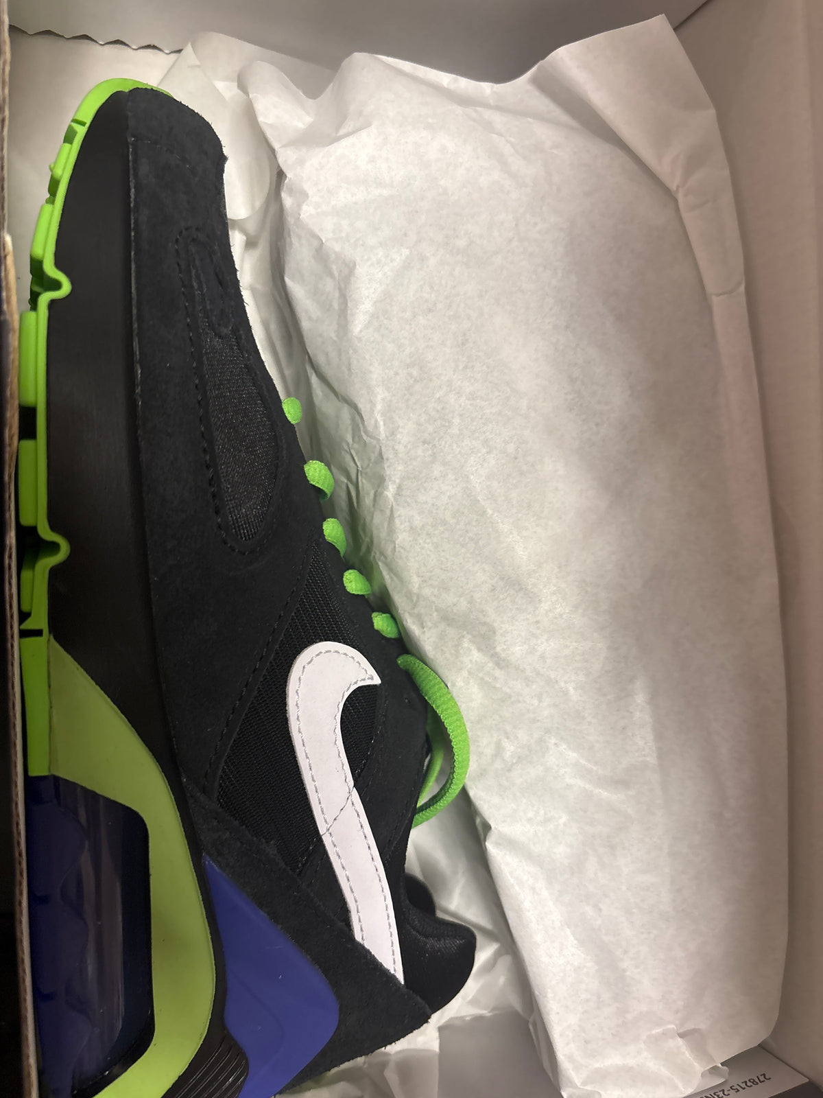 Nike Air 180, schwarz/bunt, Größe 38,5