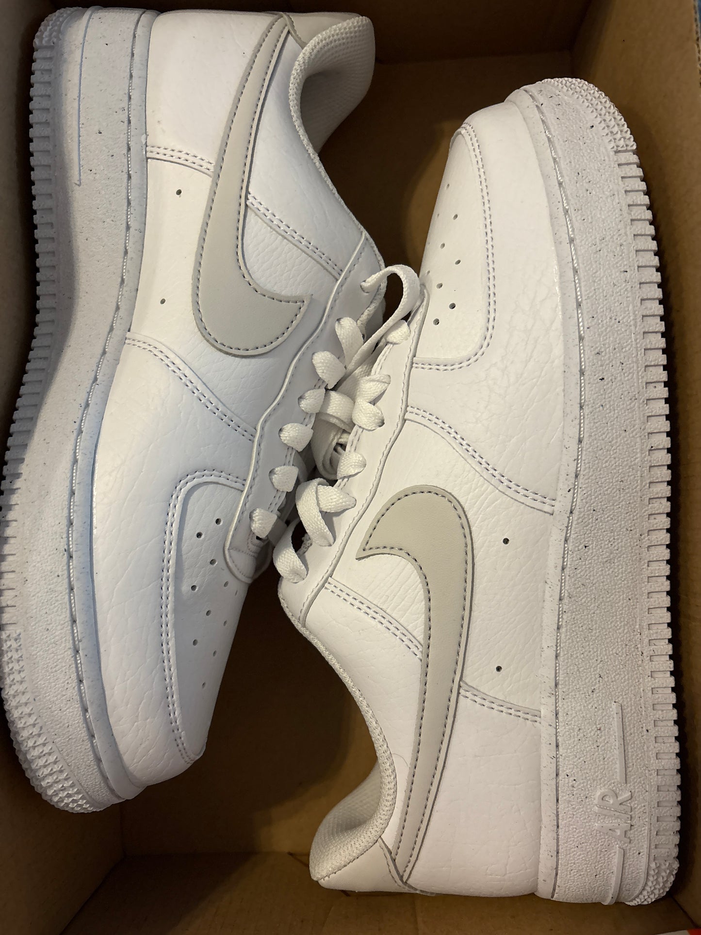 Nike Air Force 1, weiss/grau in Größe wählbar