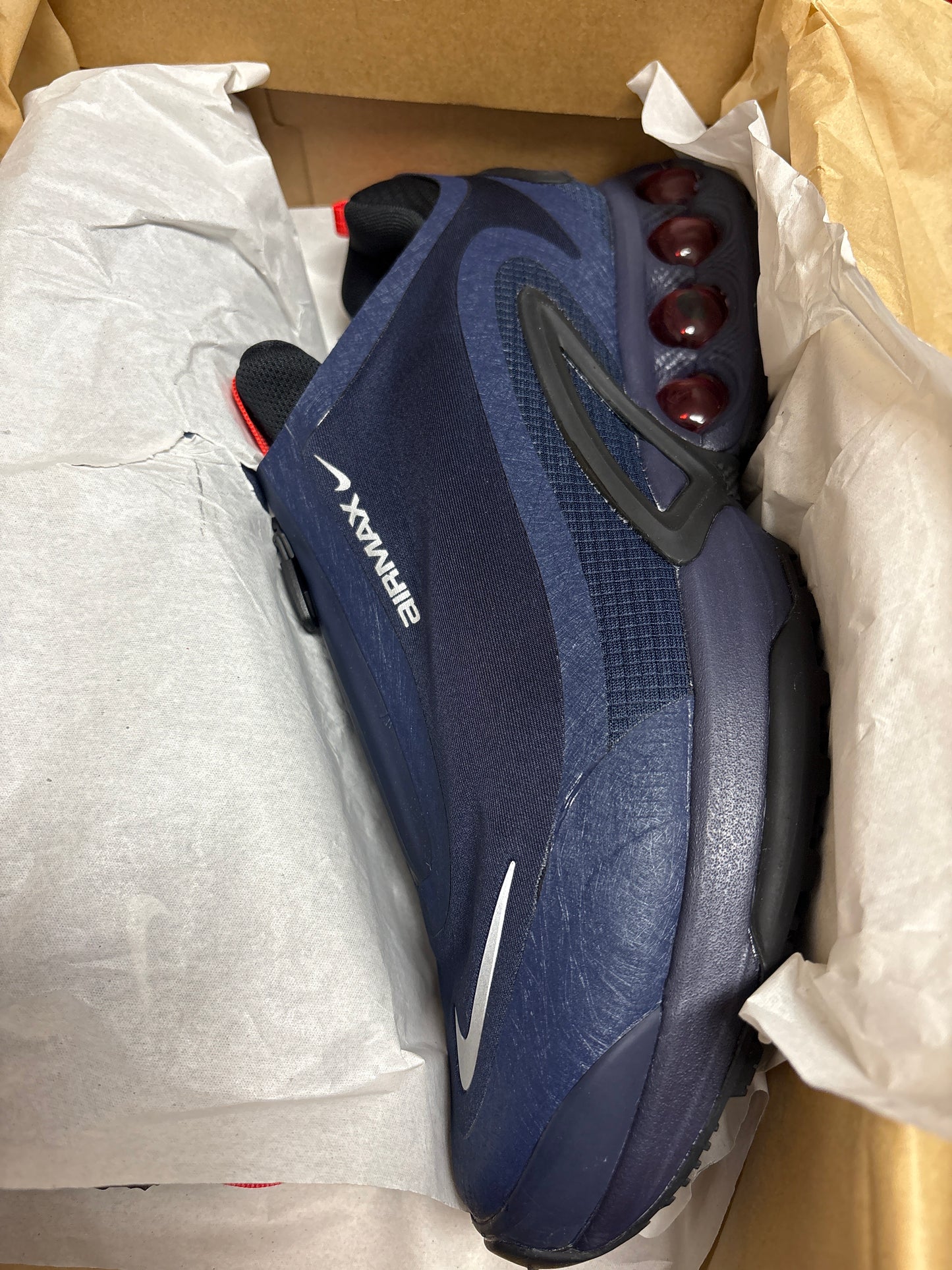 Nike Air Max DN Roam in dunkelblau/rot , Größe 47,5