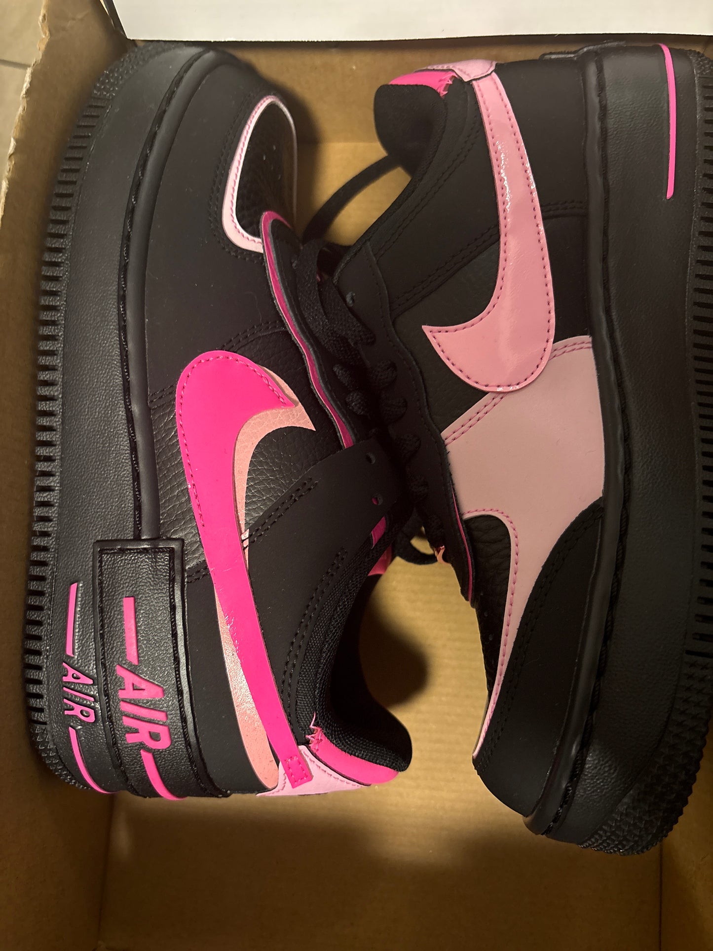 Nike Air Force 1 Shadow in schwarz/pink, Gr. 43