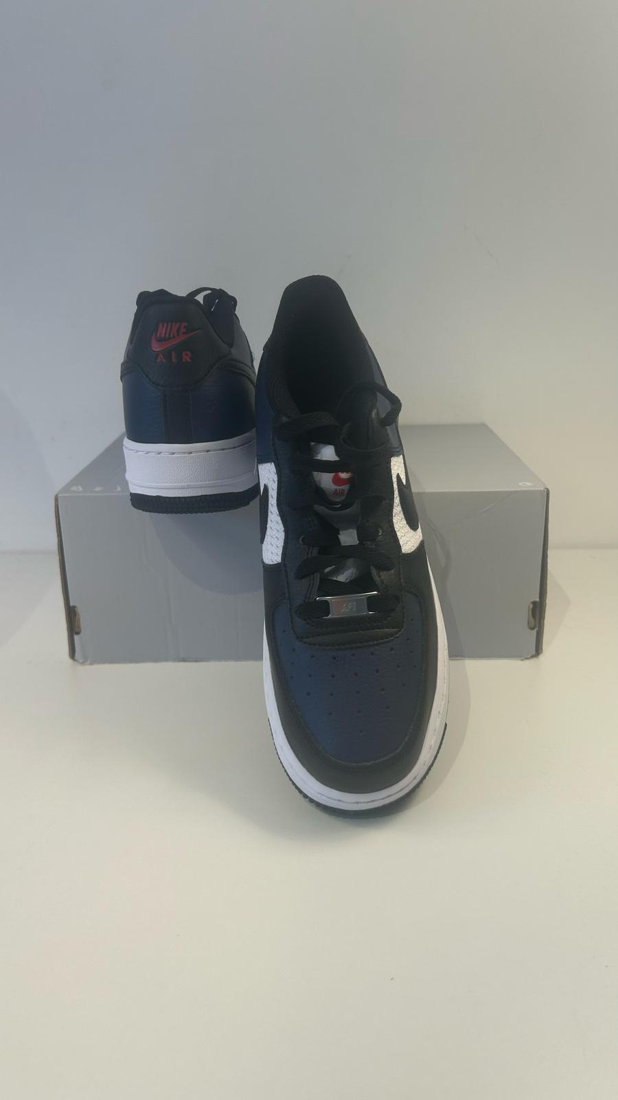 Nike Air Force 1 weiss/dunkel/schwarz, Größe wählbar