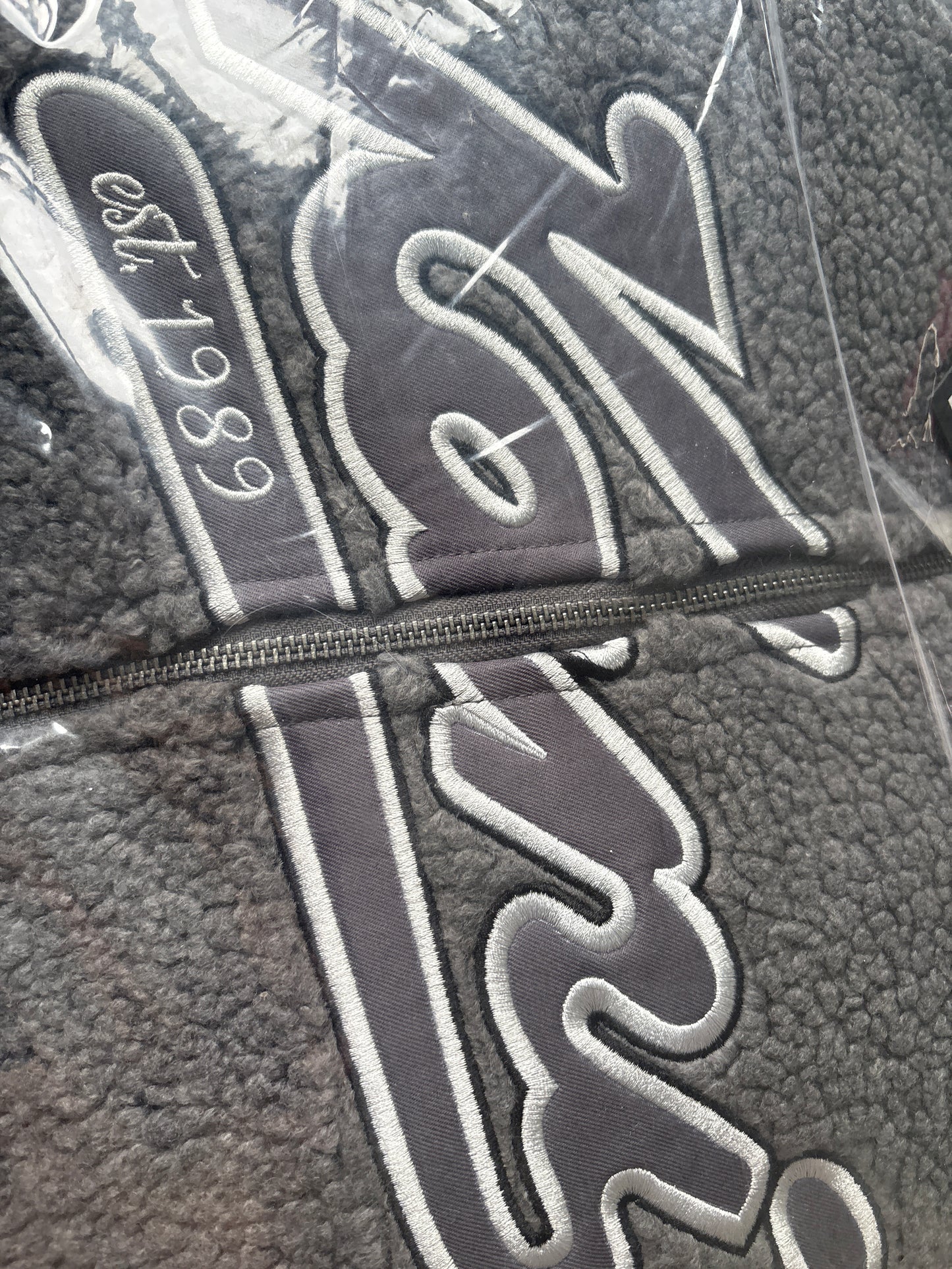 Karl Kani Joggingjacke, Größe XXL in Grauton
