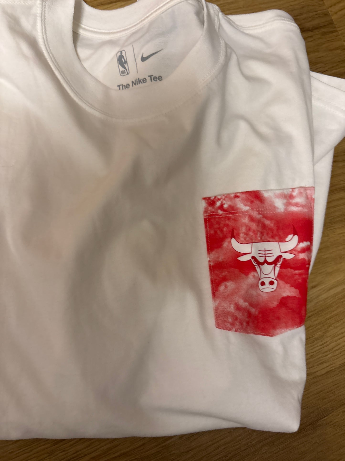 Nike Shirt, Größe wählbar in weiss/rot, Chicago Bulls