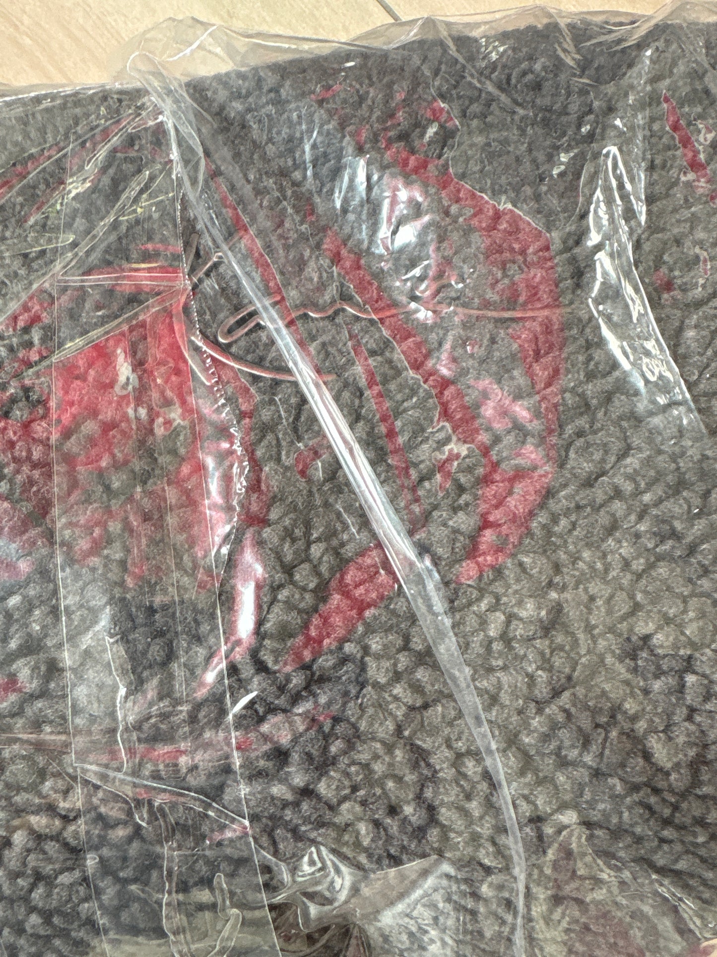Karl Kani Plüsch Hoodie, Größe M, dunkelgrau