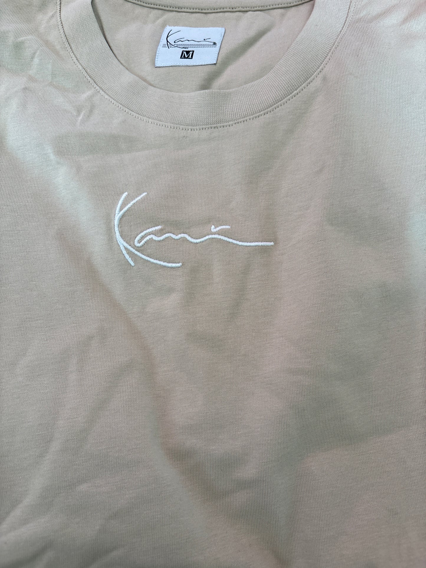Karl Kani Shirt, Größe M, beige
