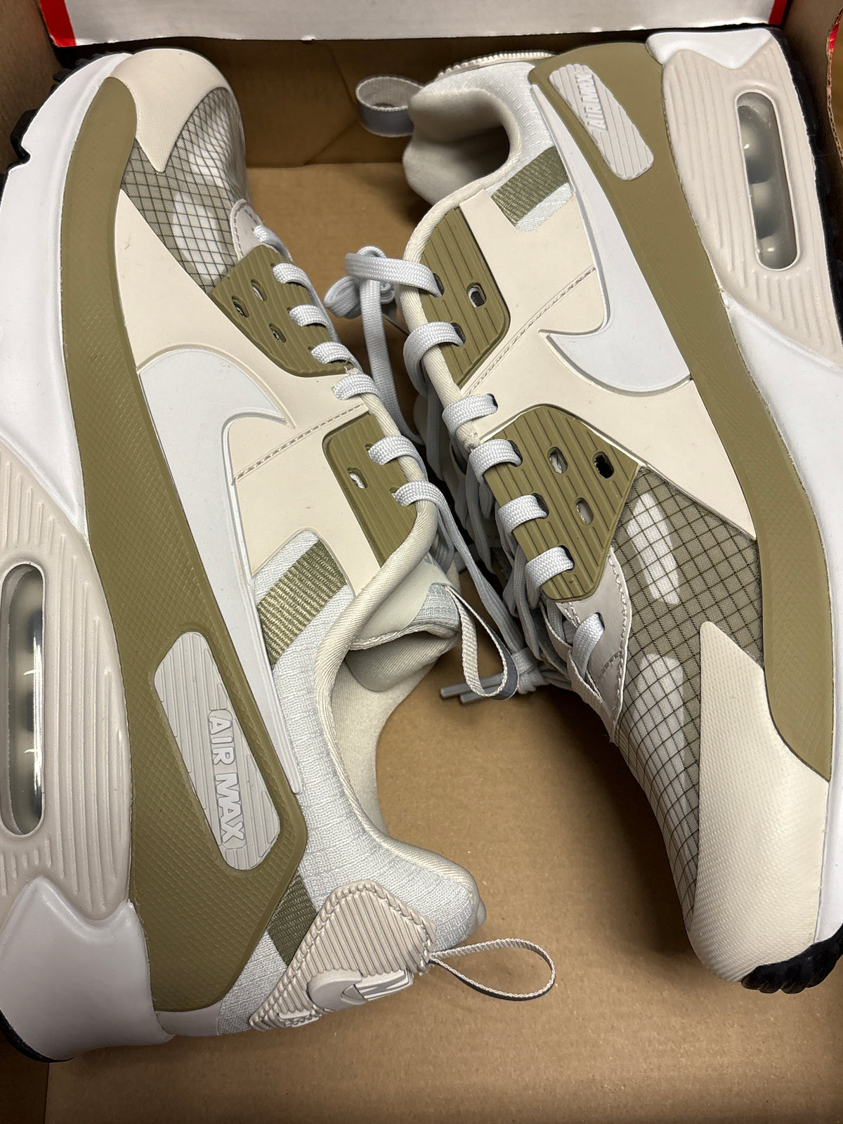 Nike Air Max 90 Drift in weiß/creme/beige, Größe wählbar