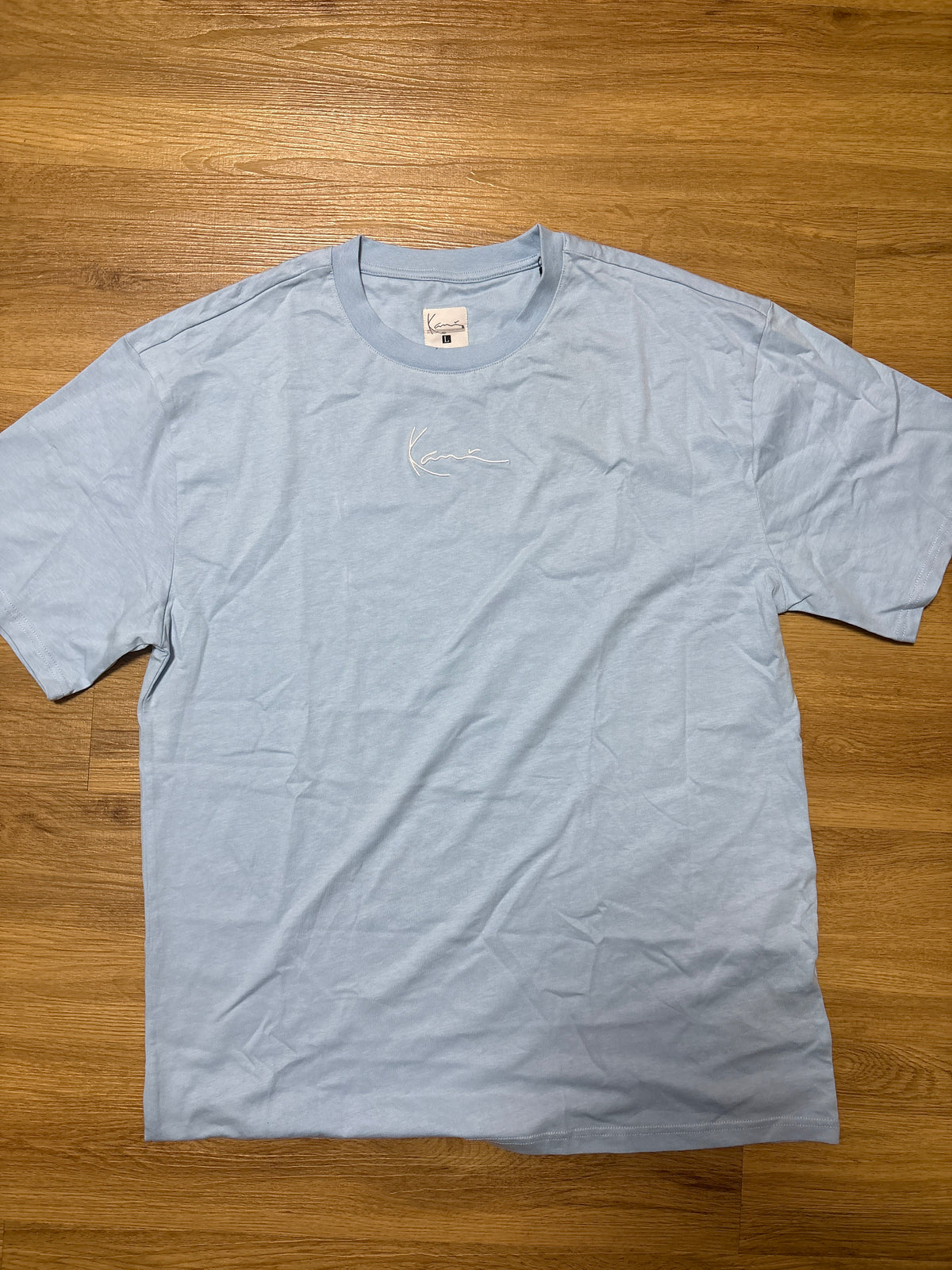 Karl Kani Tshirt, Größe wählbar, hellblau/weiss
