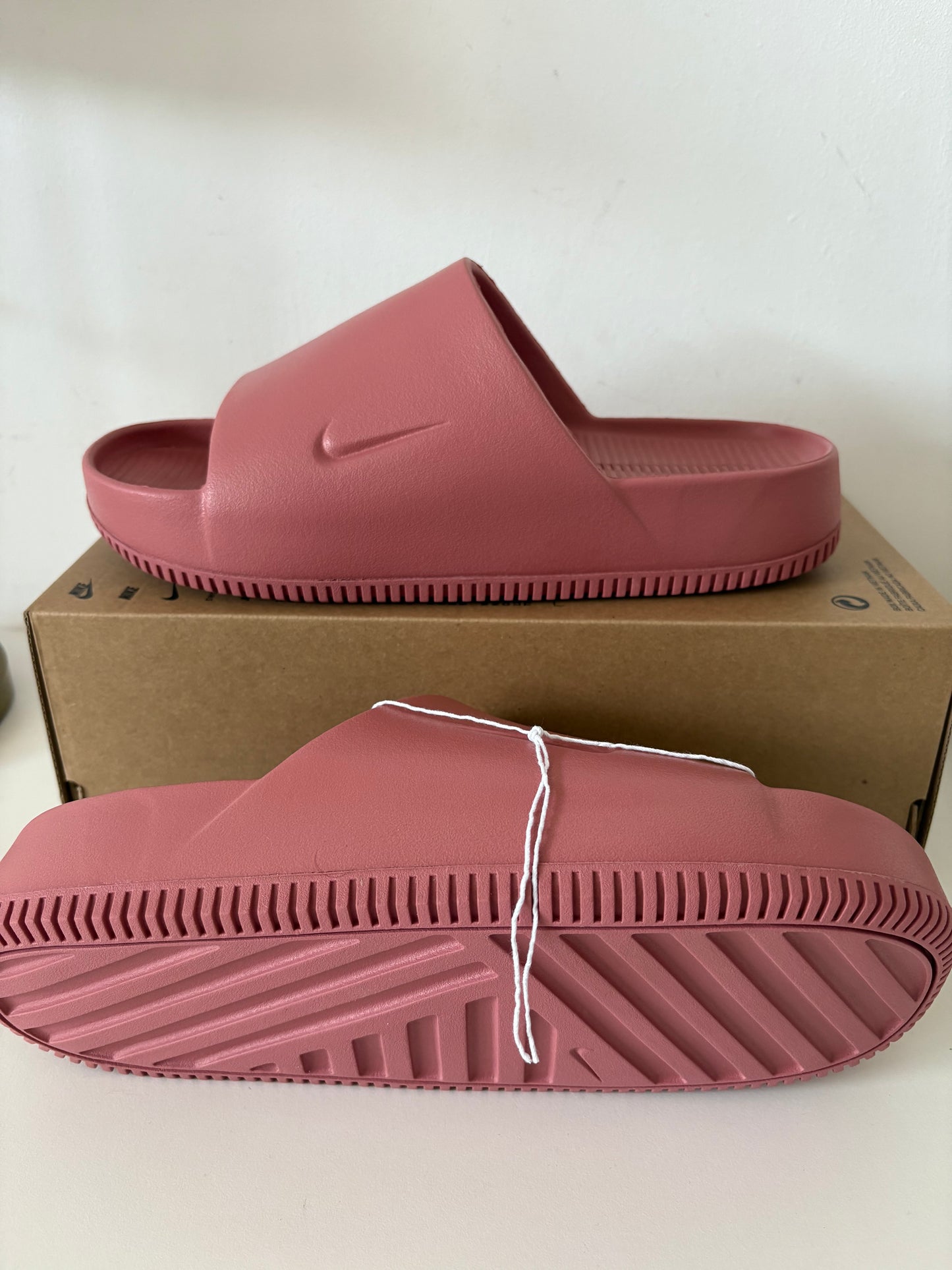 Nike Badelatschen Calm Slide, Größe 44,5 , Farbe altrosa
