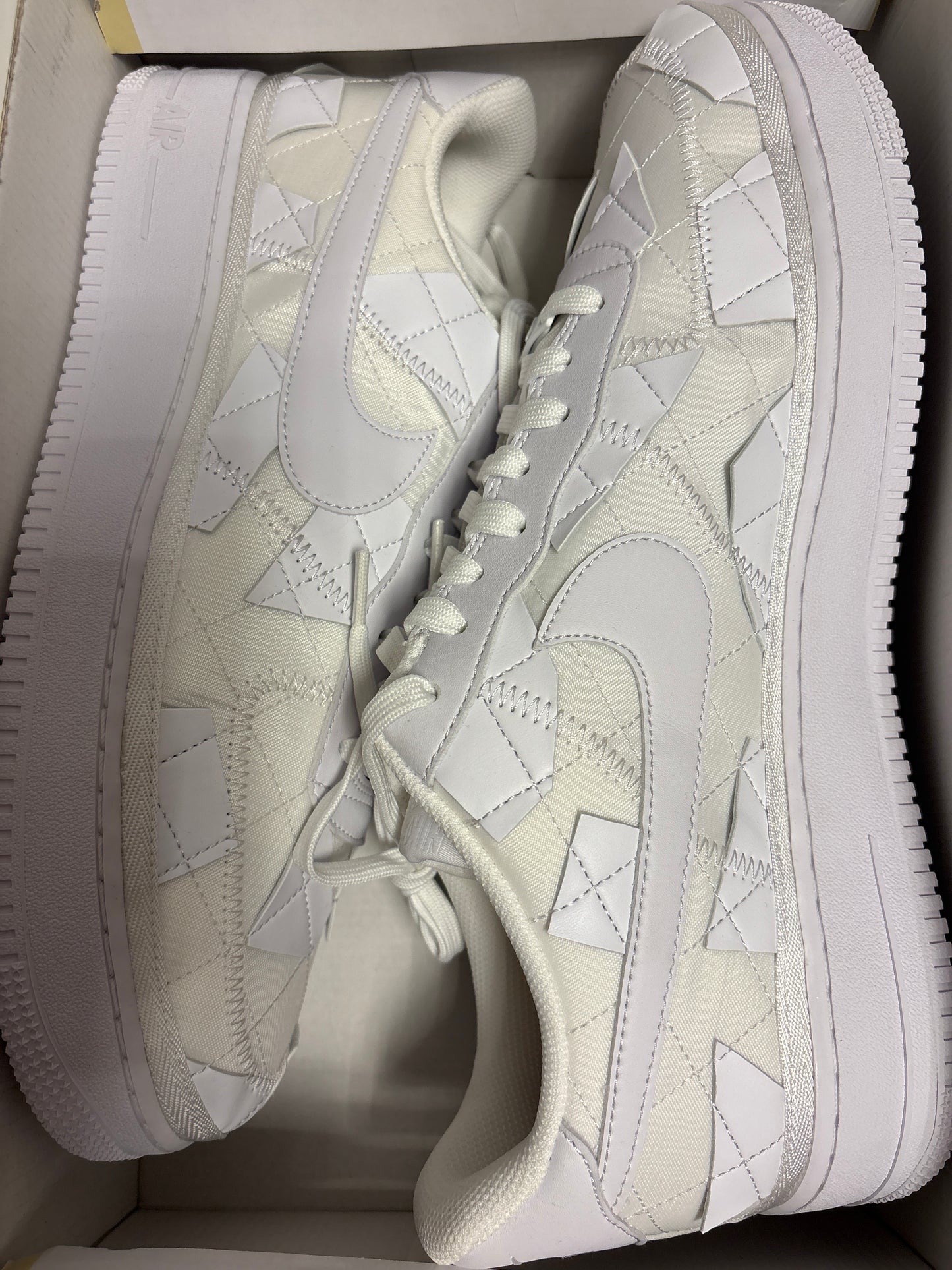 Nike Air Force 1 weiss/beige in Größe 49,5