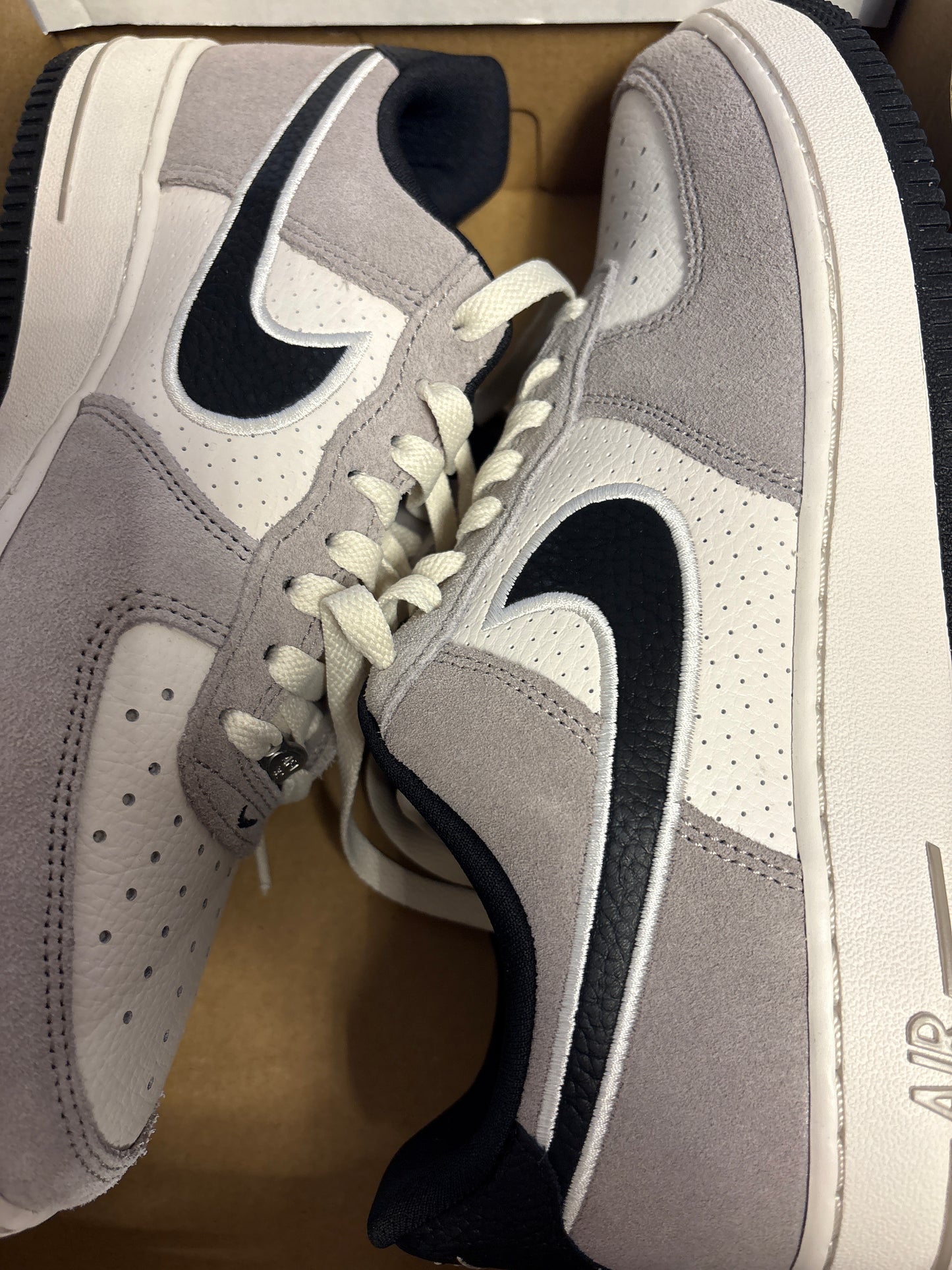 Nike Air Force 1 Gr. 43 weiss/grau/schwarz