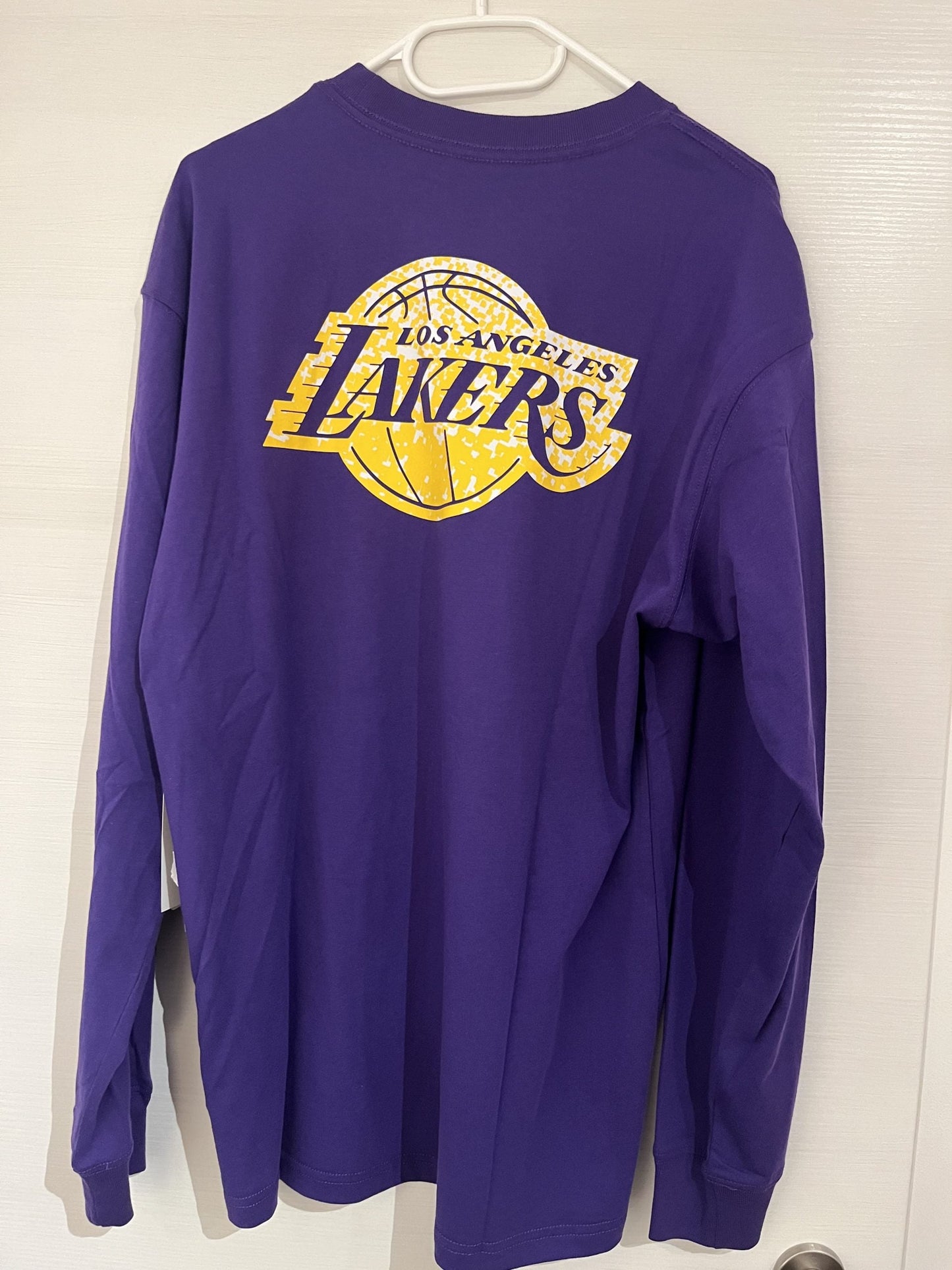 Nike NBA Sweatshirt/Pulli Los Angeles Lakers Herren Größe S in gelb/lila
