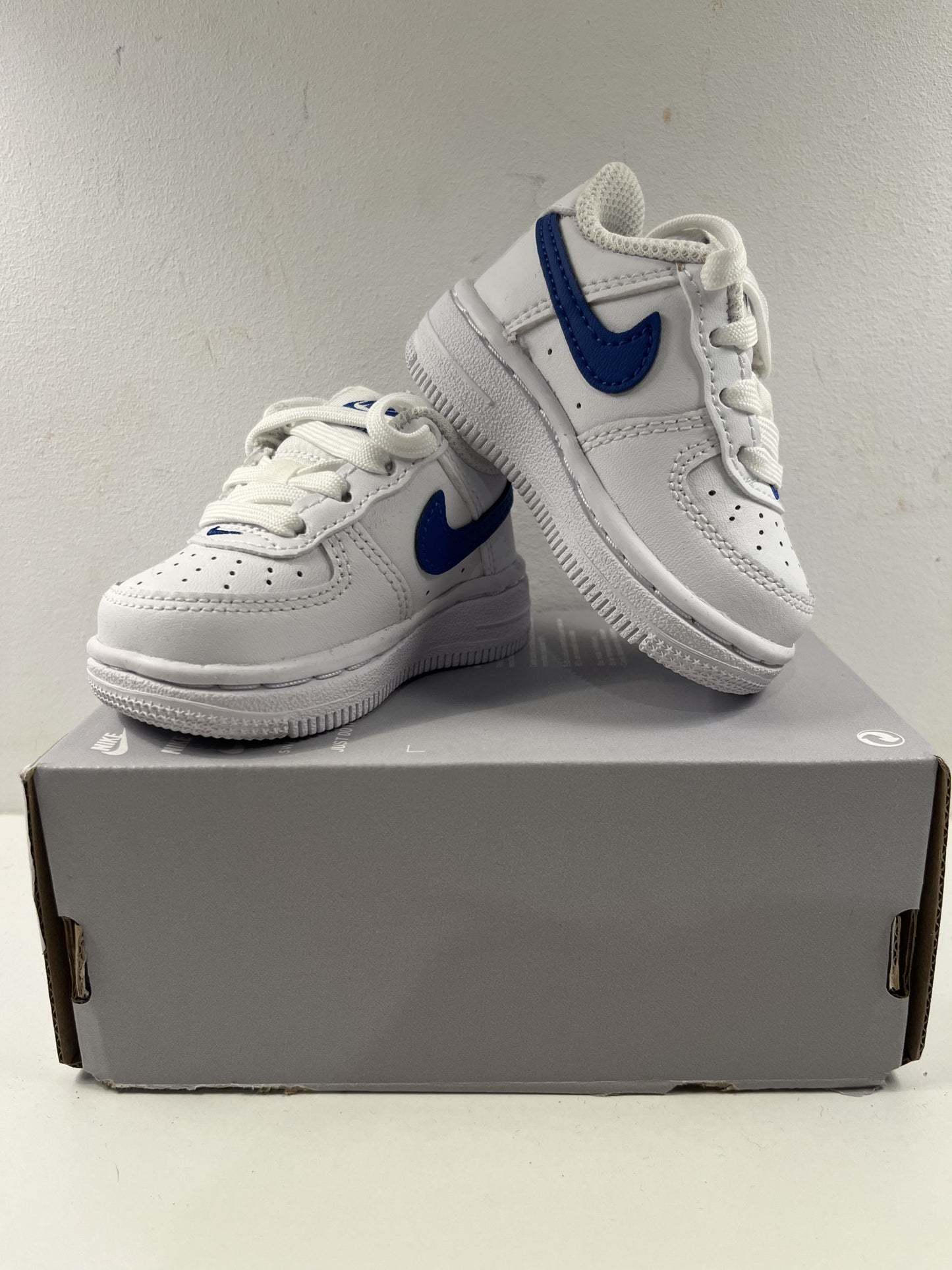 Nike Air Force 1 Low, Gr. 17 ( 2c ) weiss/blau