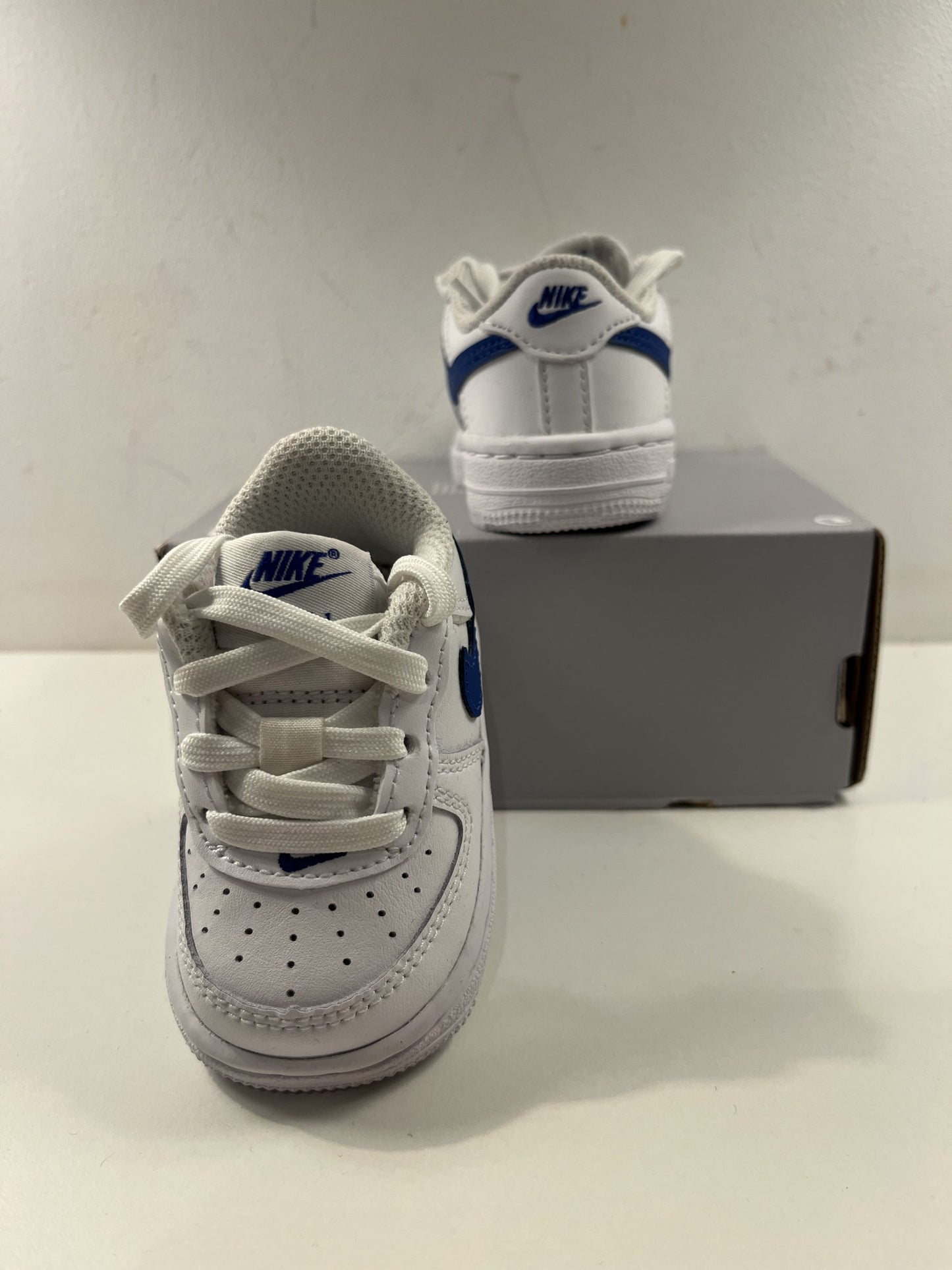 Nike Air Force 1 Low, Gr. 17 ( 2c ) weiss/blau