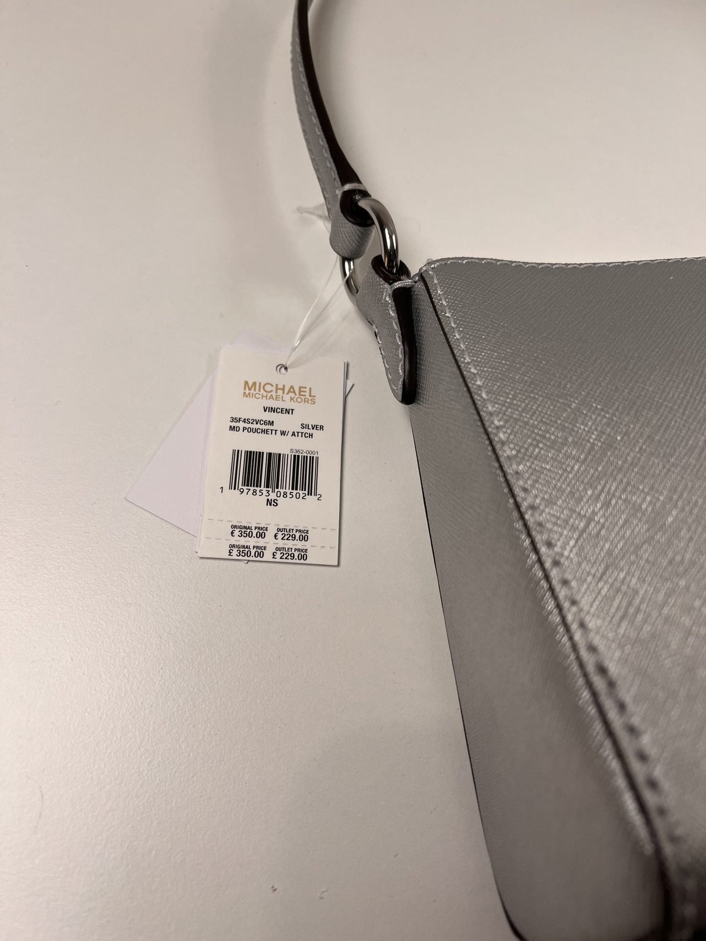 Michael Kors Tasche Pouchette silber