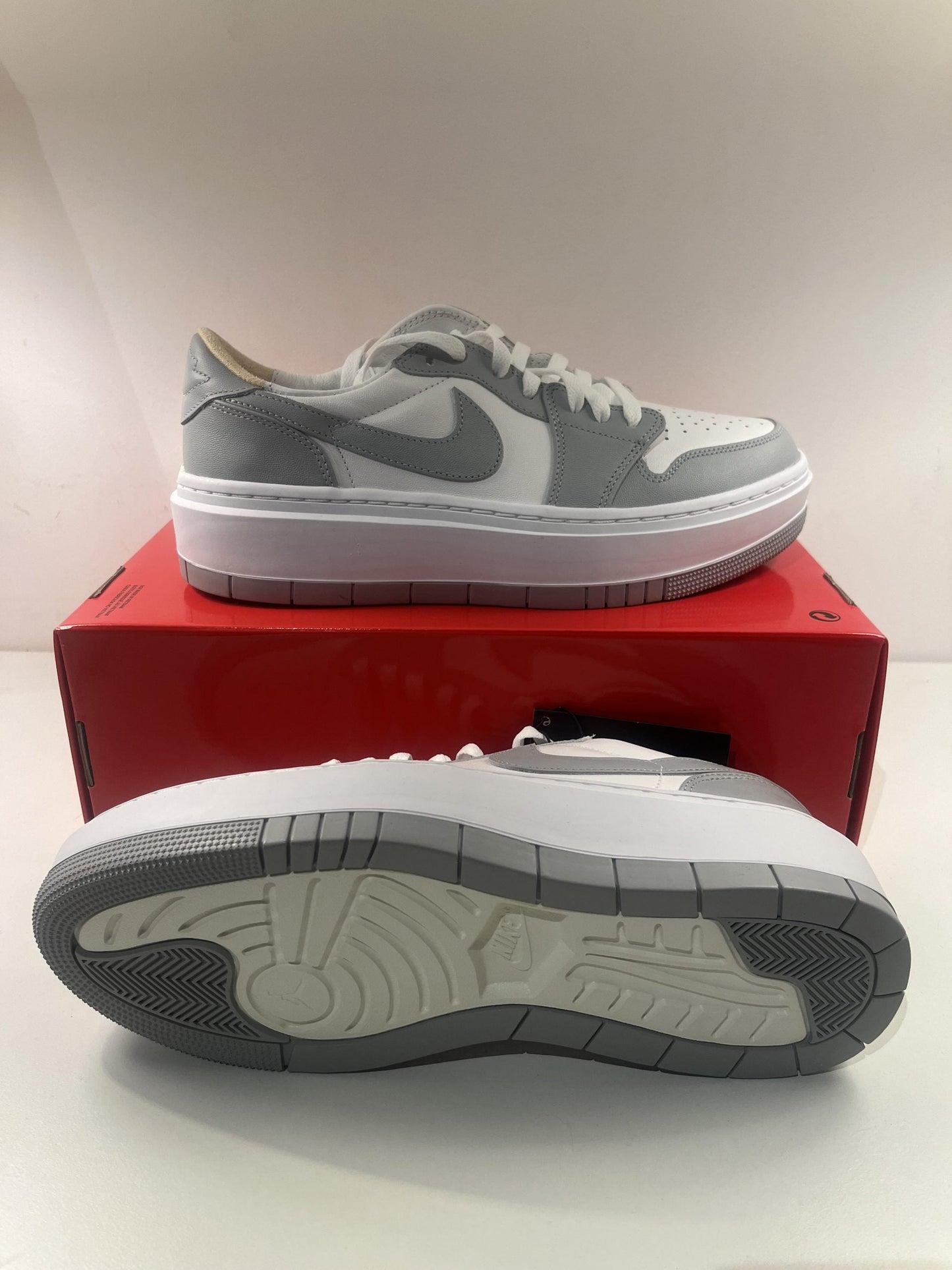 Nike Air Jordan 1 Elevate Low Größe wählbar in weiss/grau