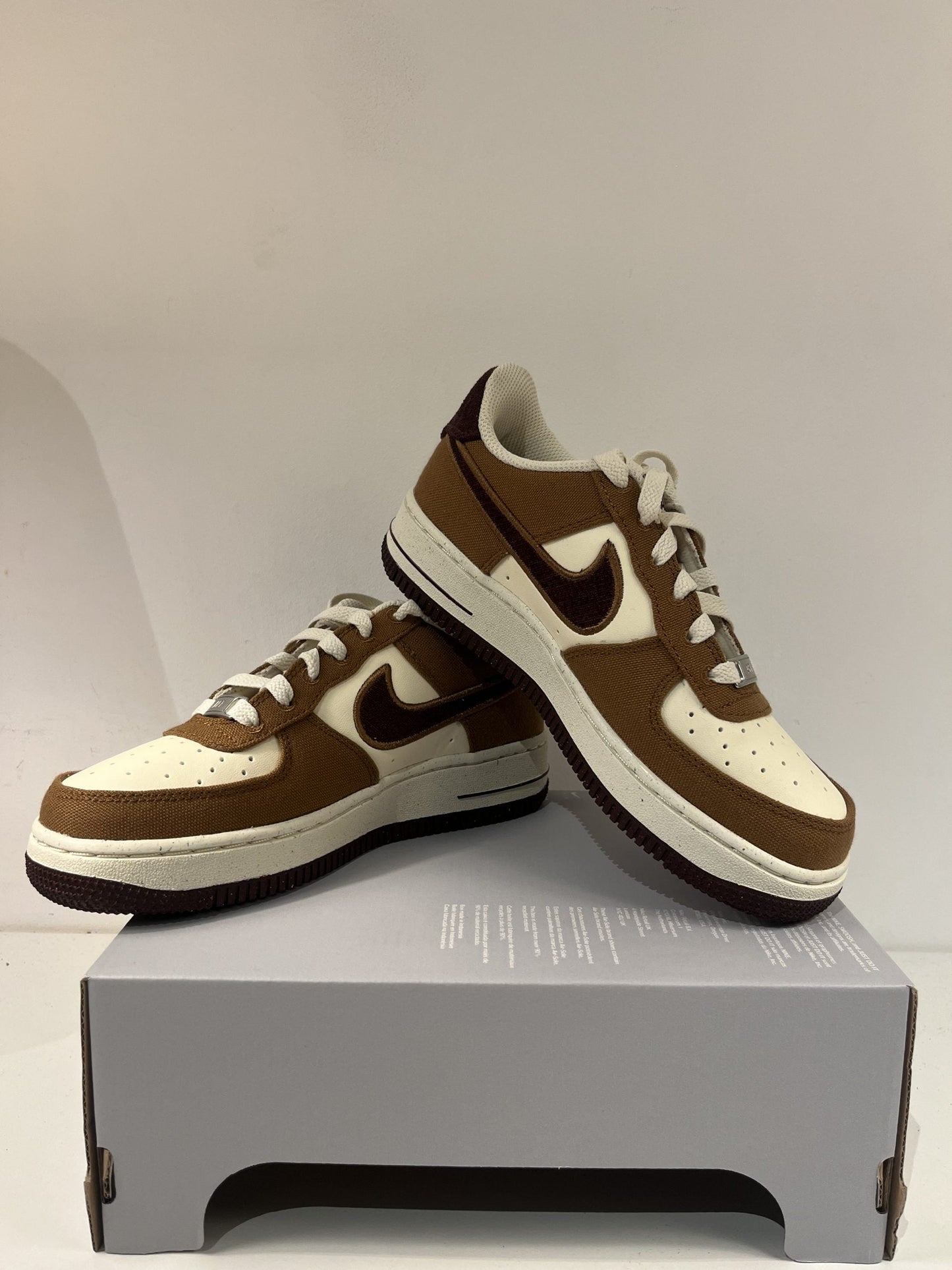 Nike Airforce 1 weiss/braun Gr. Wählbar