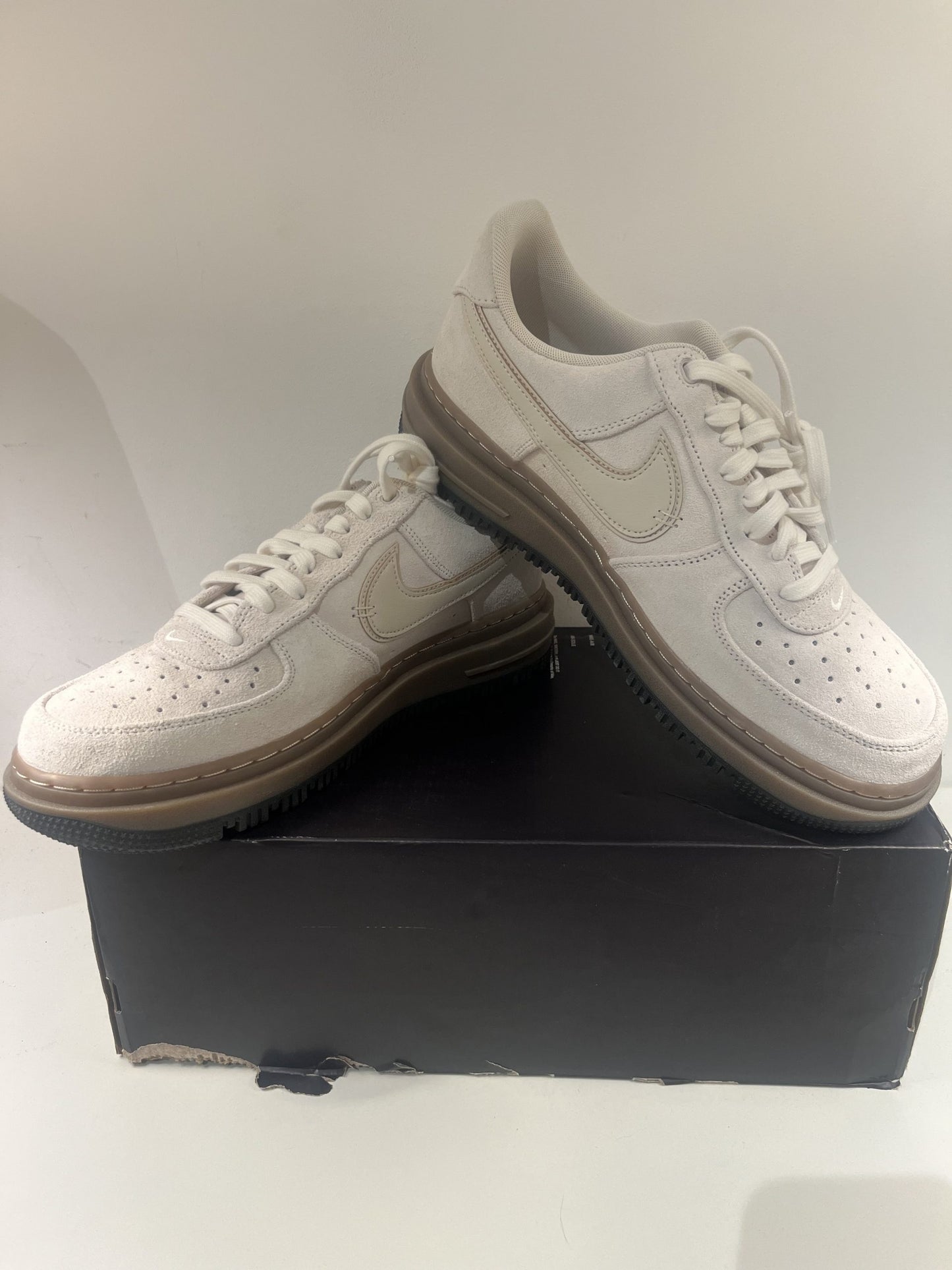 Nike Air Force 1 Luxe beige/braun, Größe wählbar