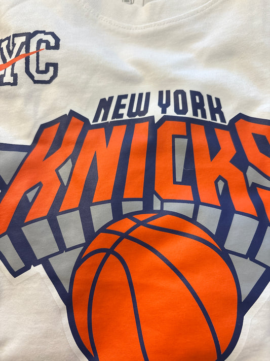 Nike NBA Shirt New York Knicks, Größe S in weiss/Muster