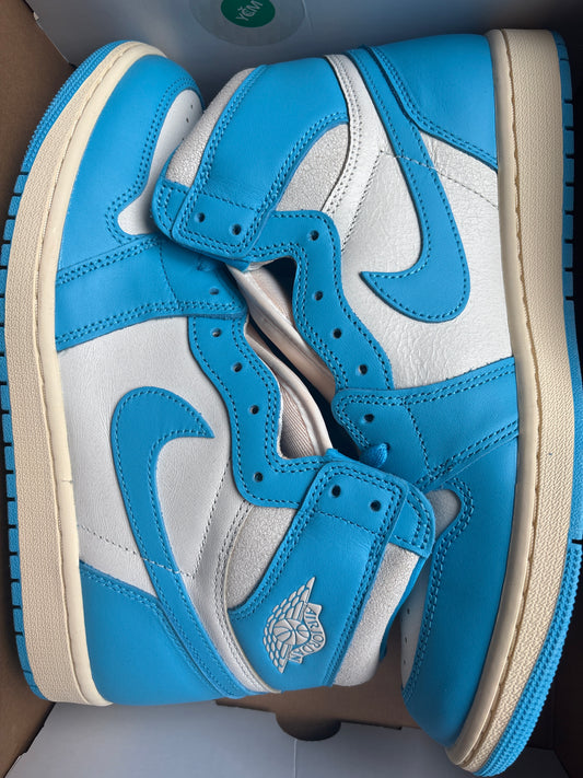 Air Jordan 1 Retro High, Blau/grau/weiss, Größe wählbar