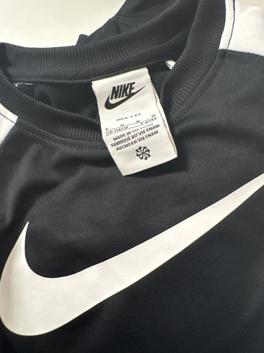 Nike Trainingsanzug, Größe 110-116 in weiss/schwarz