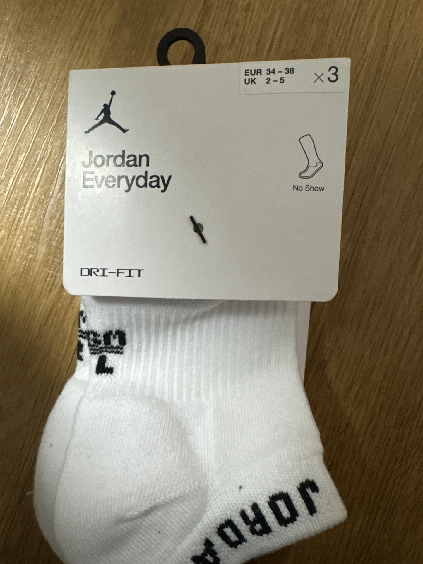 Nike Jordan Socken, 3er Pack in weiss, Größe 34-38