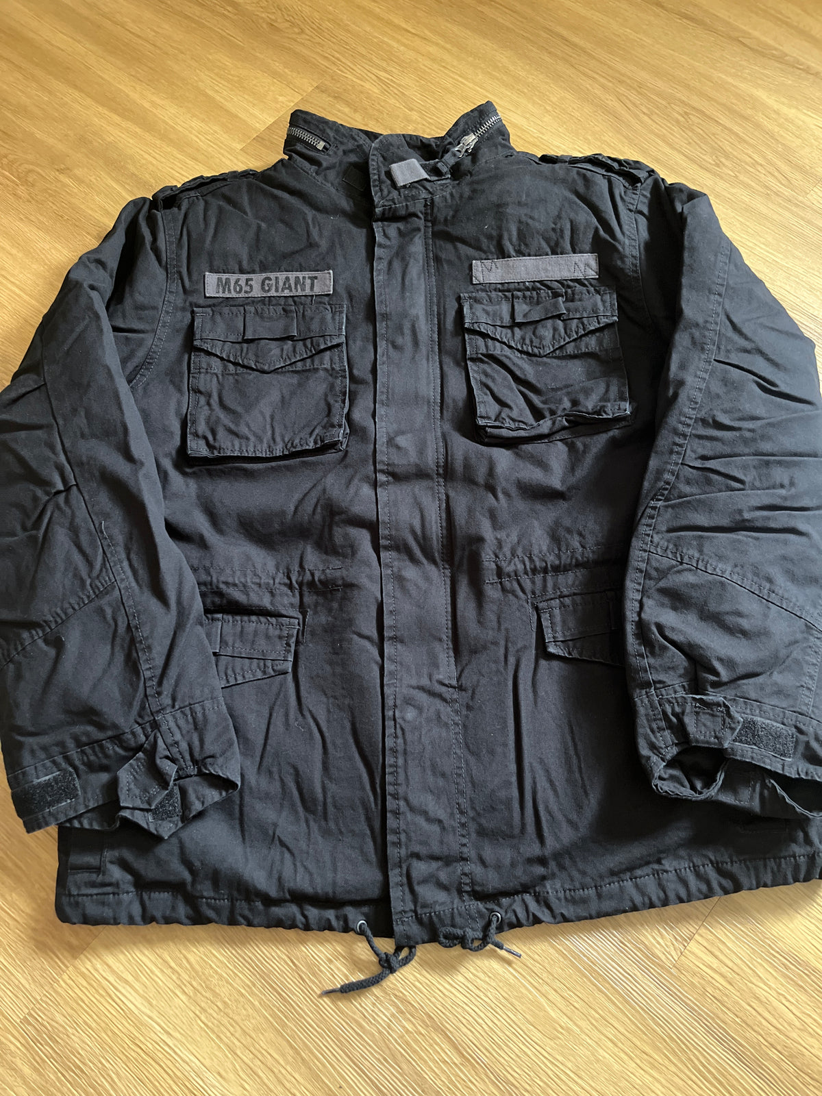 Brandit M65 Giant Winterjacke „3in1“ mit Fleece in schwarz, Größe wählbar