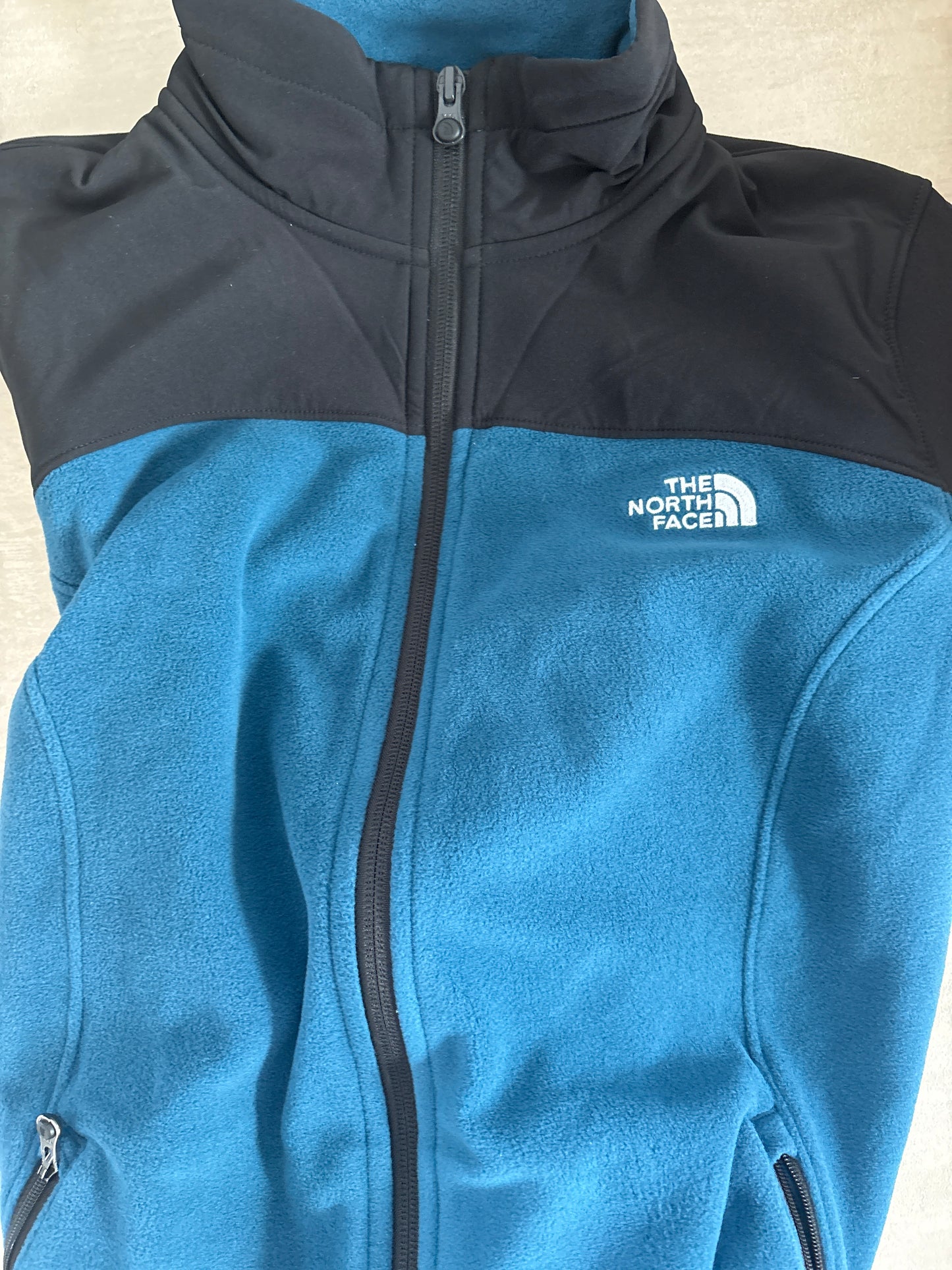 North Face Damen Joggingjacke in blau/schwarz , Grösse S