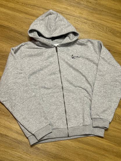 Karl Kani Joggingjacke in hellgrau, Größe XL