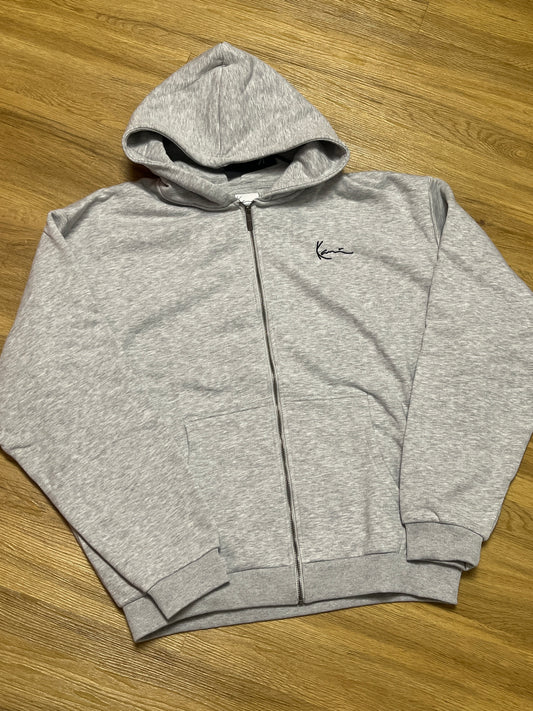Karl Kani Joggingjacke in hellgrau, Größe XL