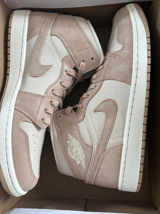 Nike Air Jordan 1 MID, braun/beige, Größe wählbar