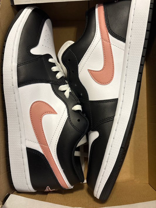 Nike Air Jordan 1 Low Größe wählbar in weiss/schwarz/rosa